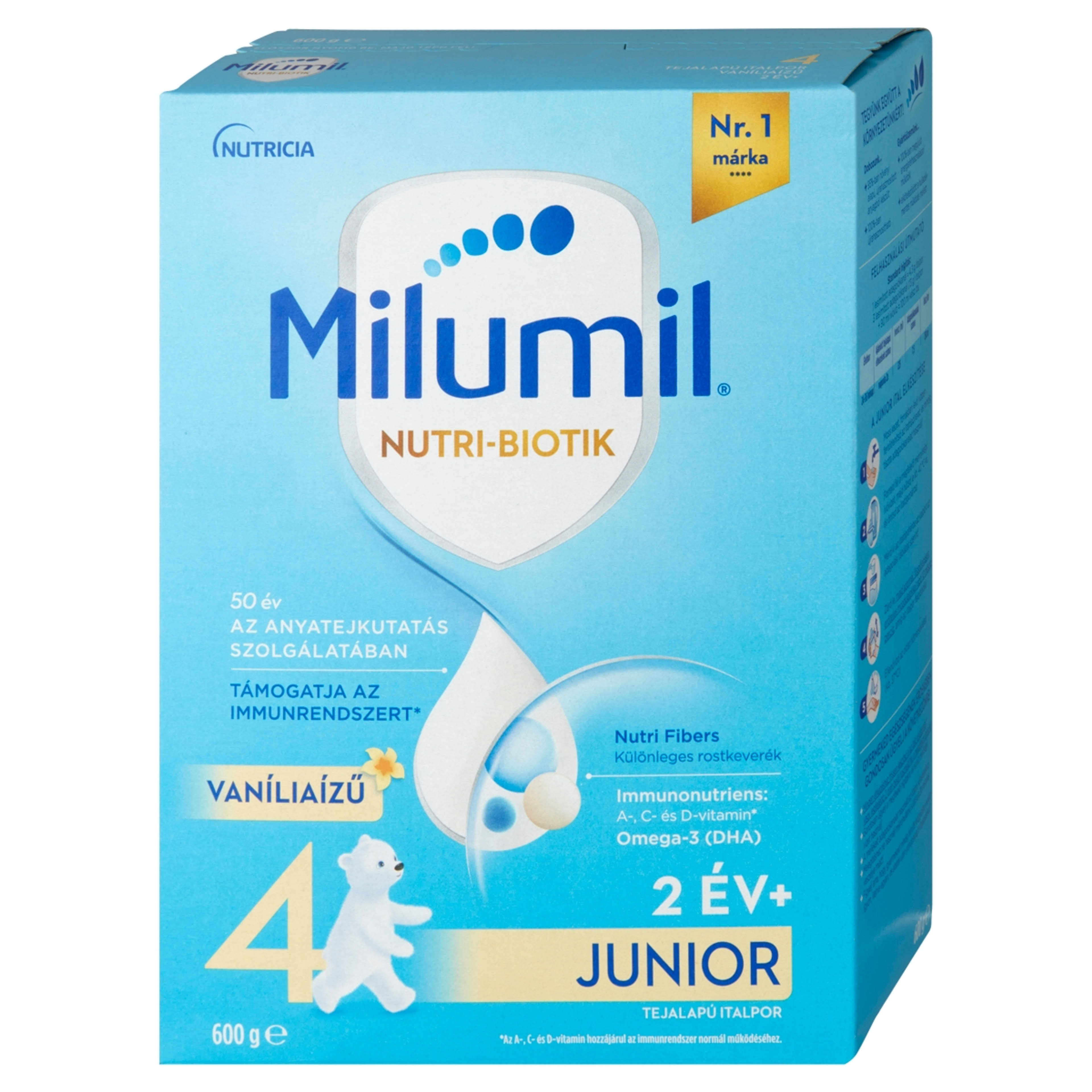 Milumil 4 Vaníliaízű Junior ital 2 éves kortól - 600 g-3