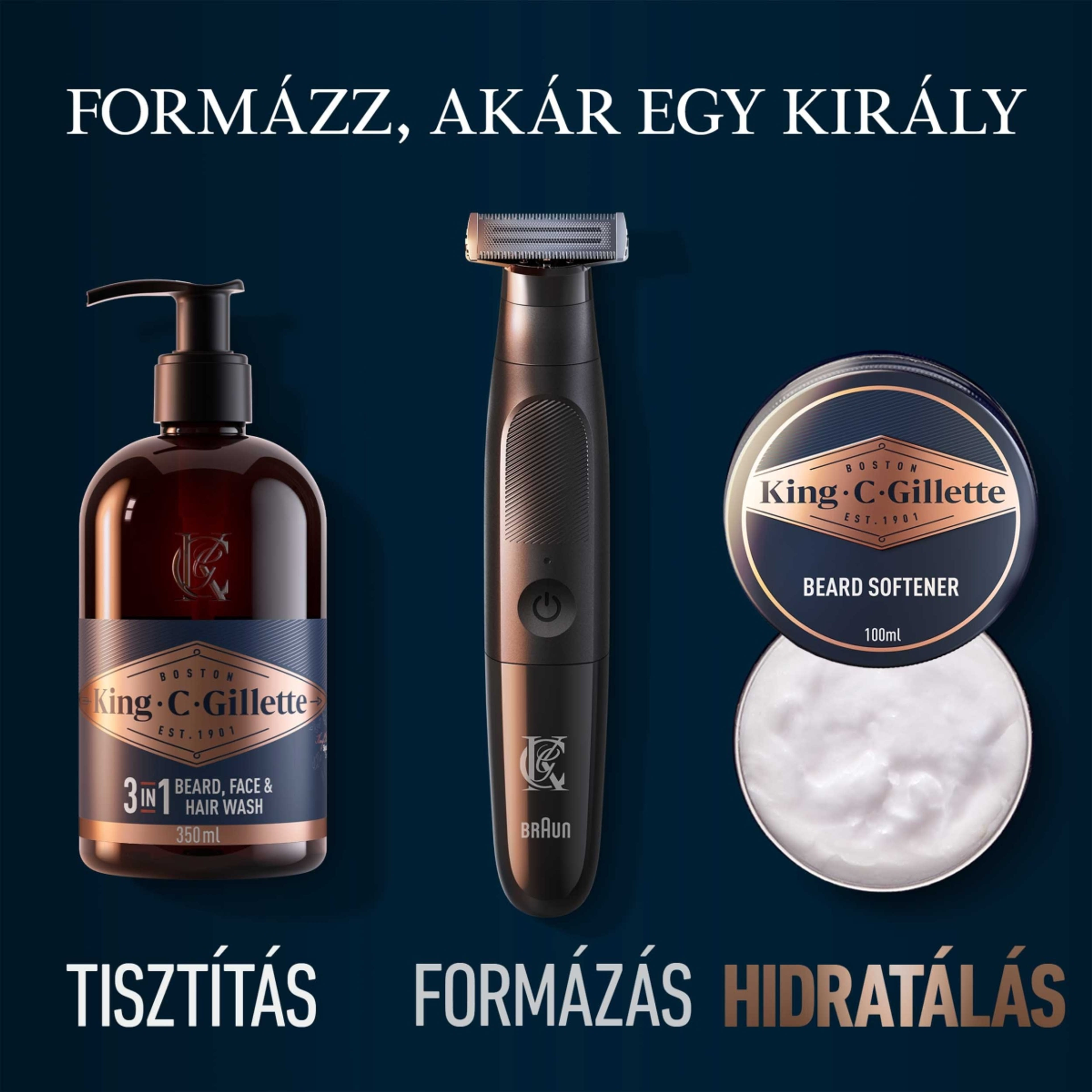 Gillette King C. szakállbalzsam - 100 ml-7