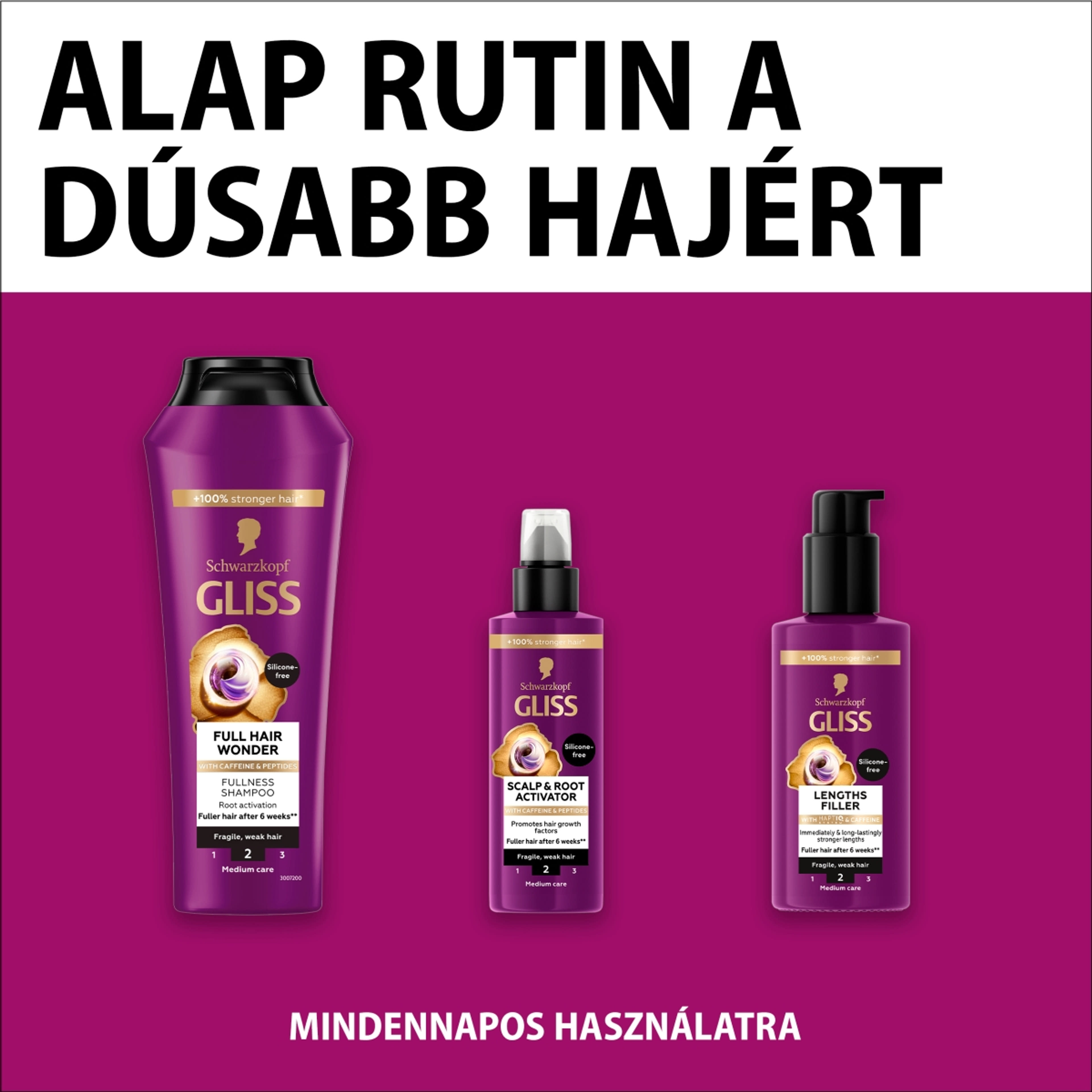 Gliss Full Hair Wonder dúsító hajbalzsam koffeinnel + peptidekkel - 200 ml-8