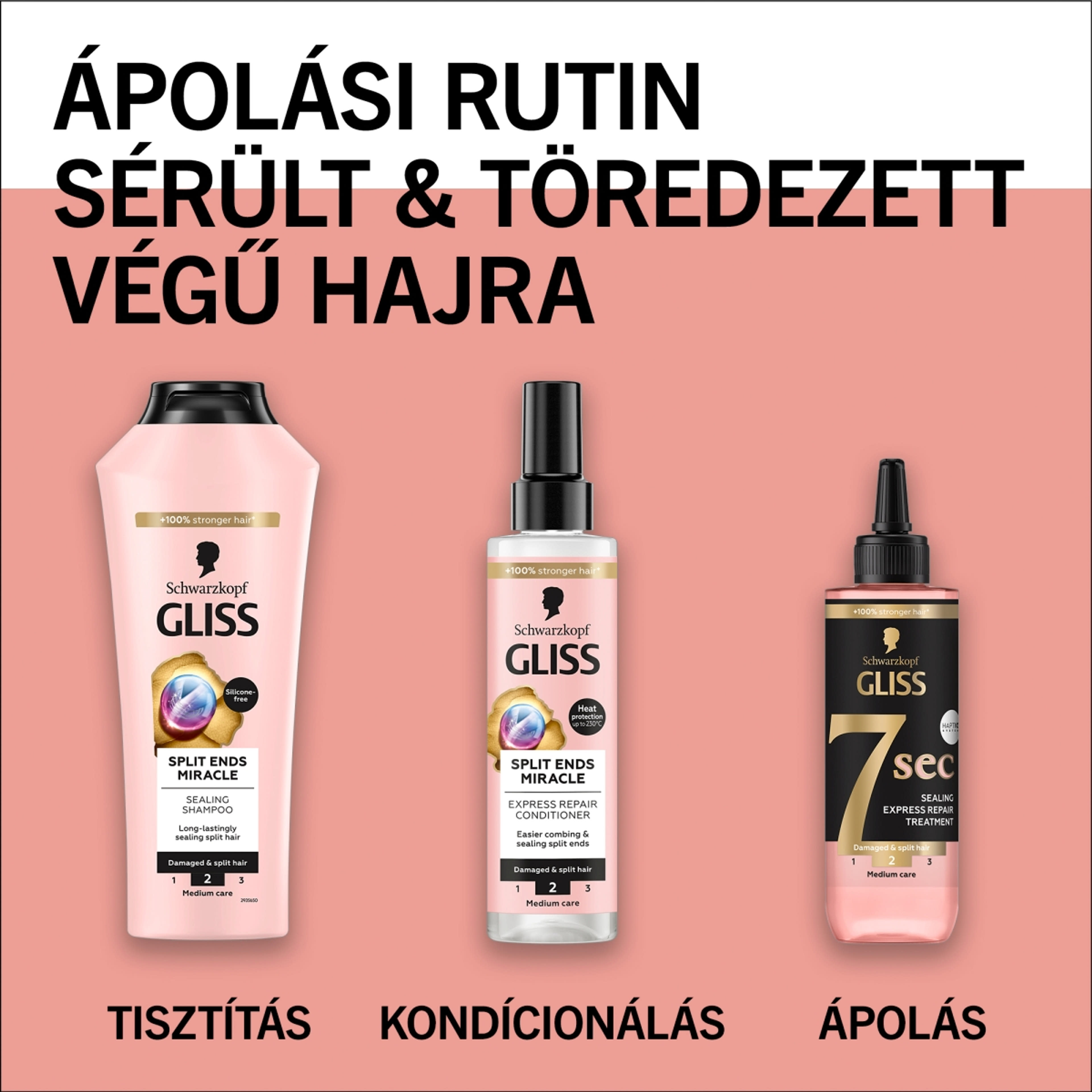 Gliss 7seconds Express Repair Split Ends Miracle hajpakolás - 200 ml-6