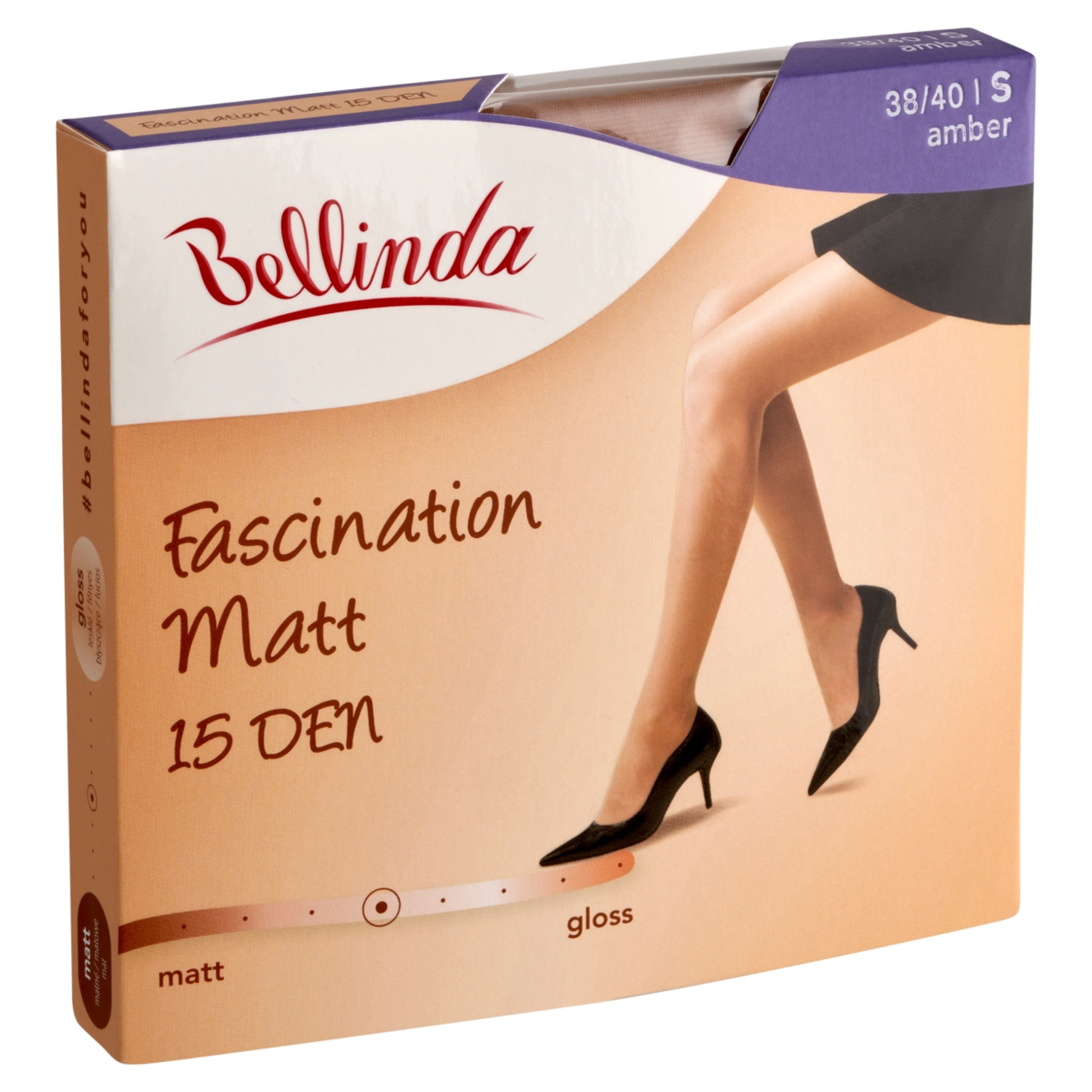 Bellinda Fascination Matt 15 Den Amber S Harisnya - 1 db-2