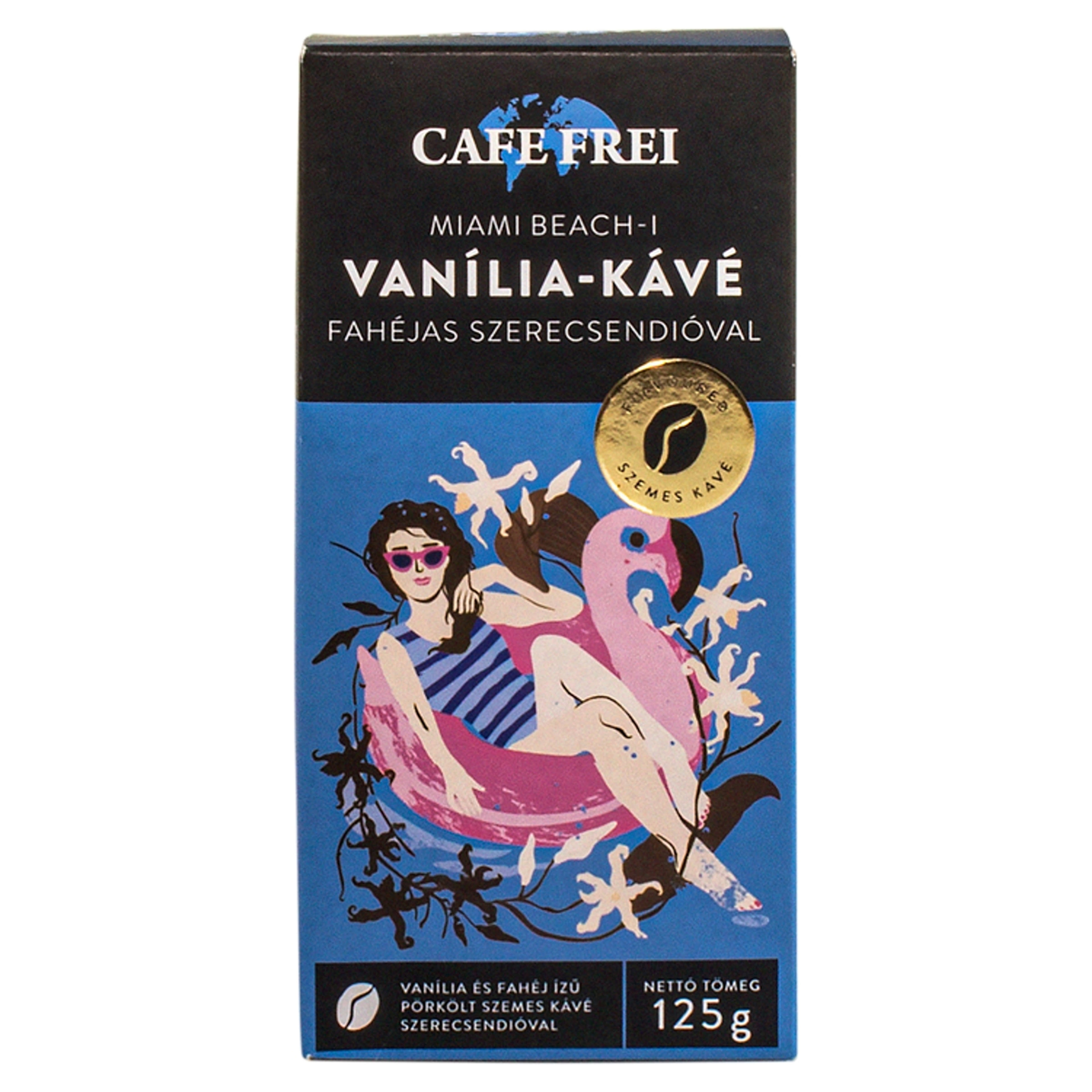 Cafe Frei Miami Beach vanilia szemes kávé - 125 g