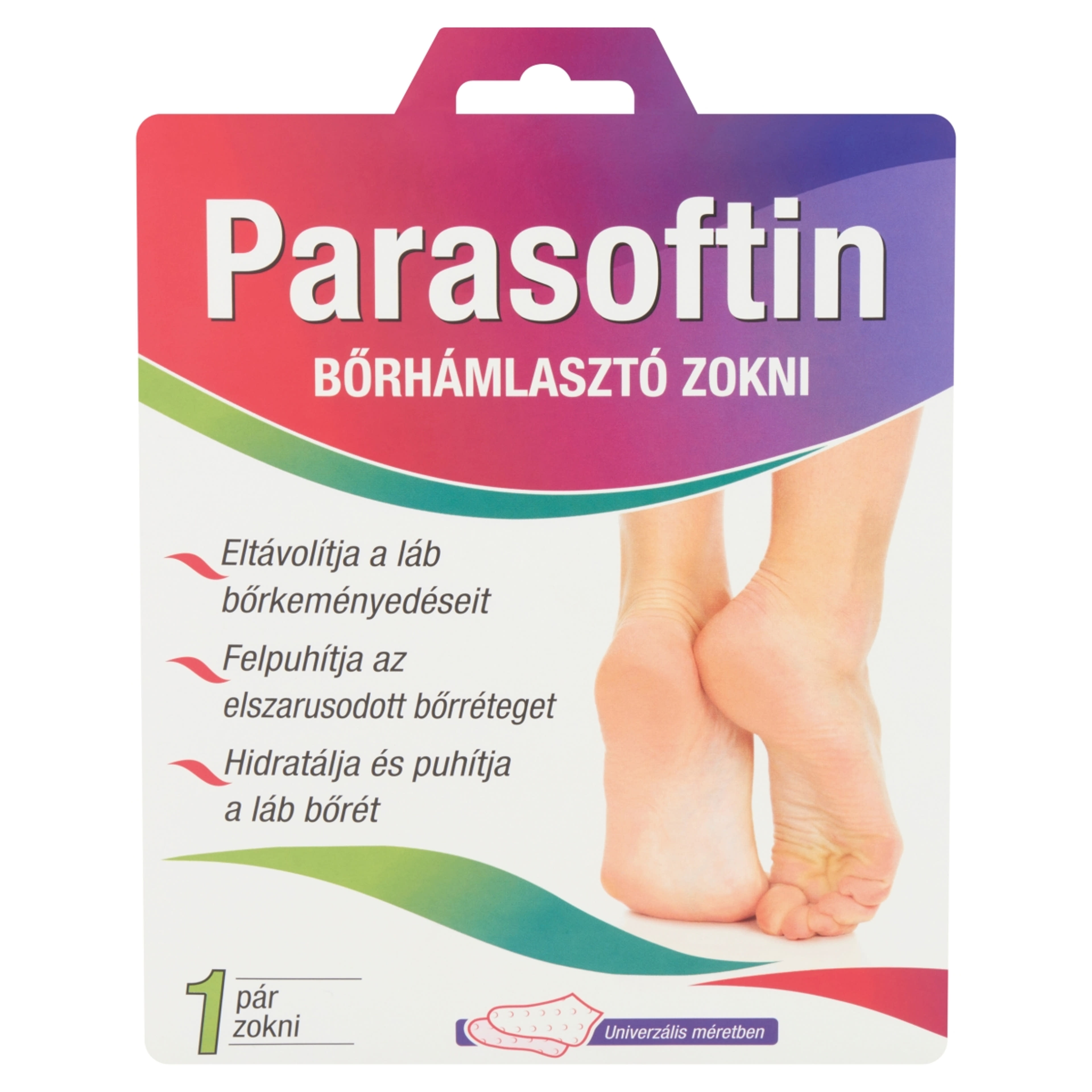 Parasoftin bőrhámlasztó zokni - 1 db-2