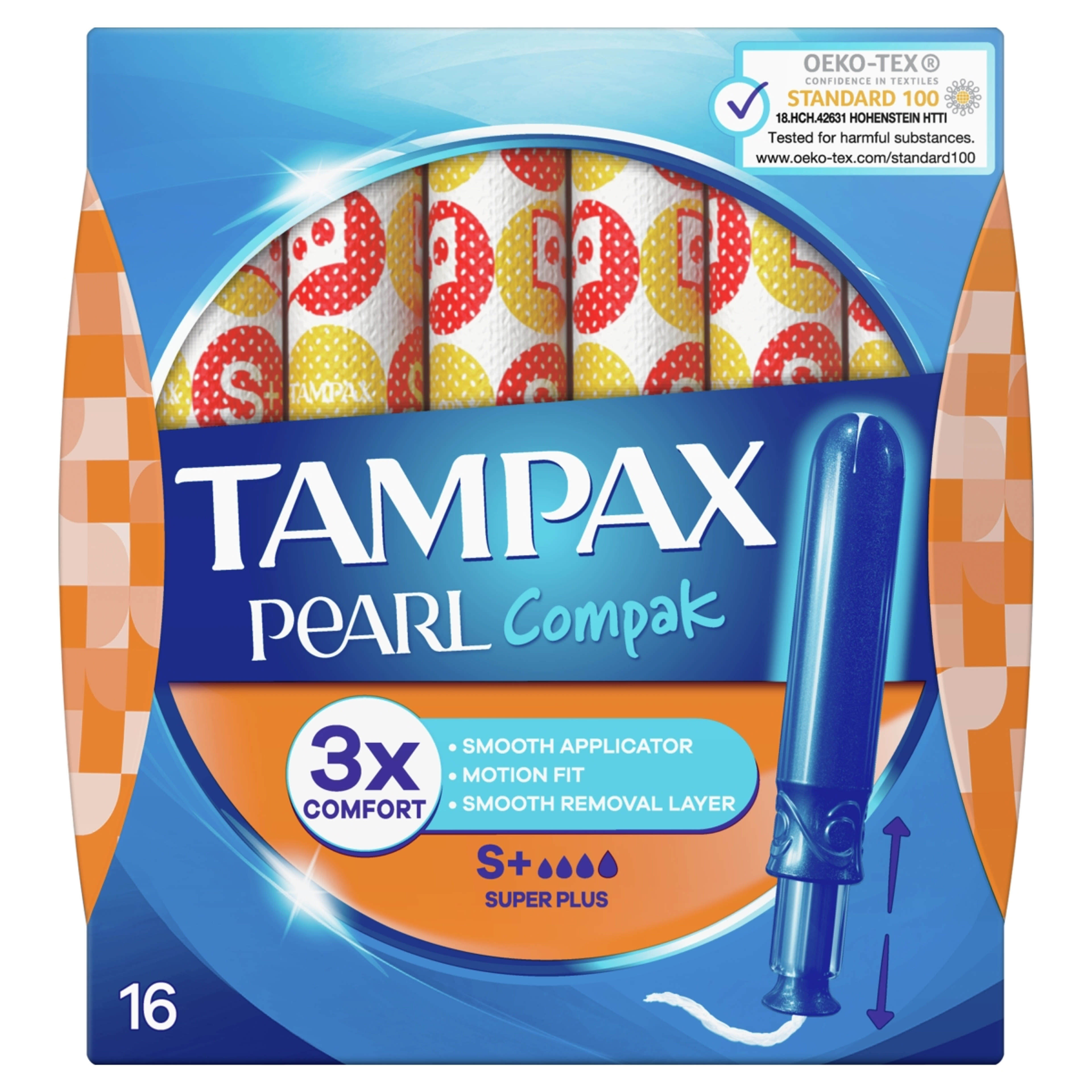 Tampax tampon compak pearl super plus - 16 db