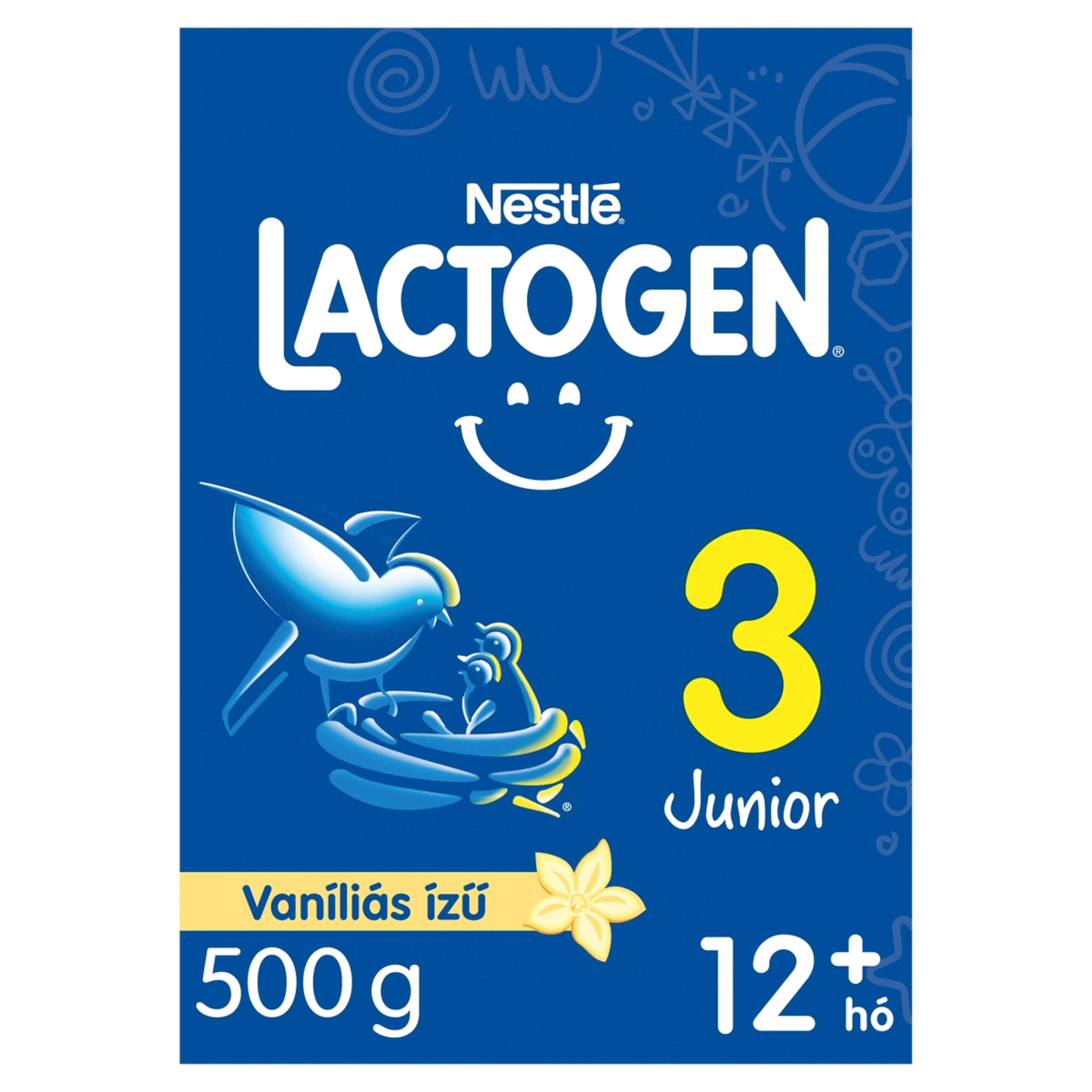 Lactogen 3 Junior tejalapú italpor vitaminokkal és ásványi anyagokkal vaníliás ízű 12 hónapos kortól - 500 g