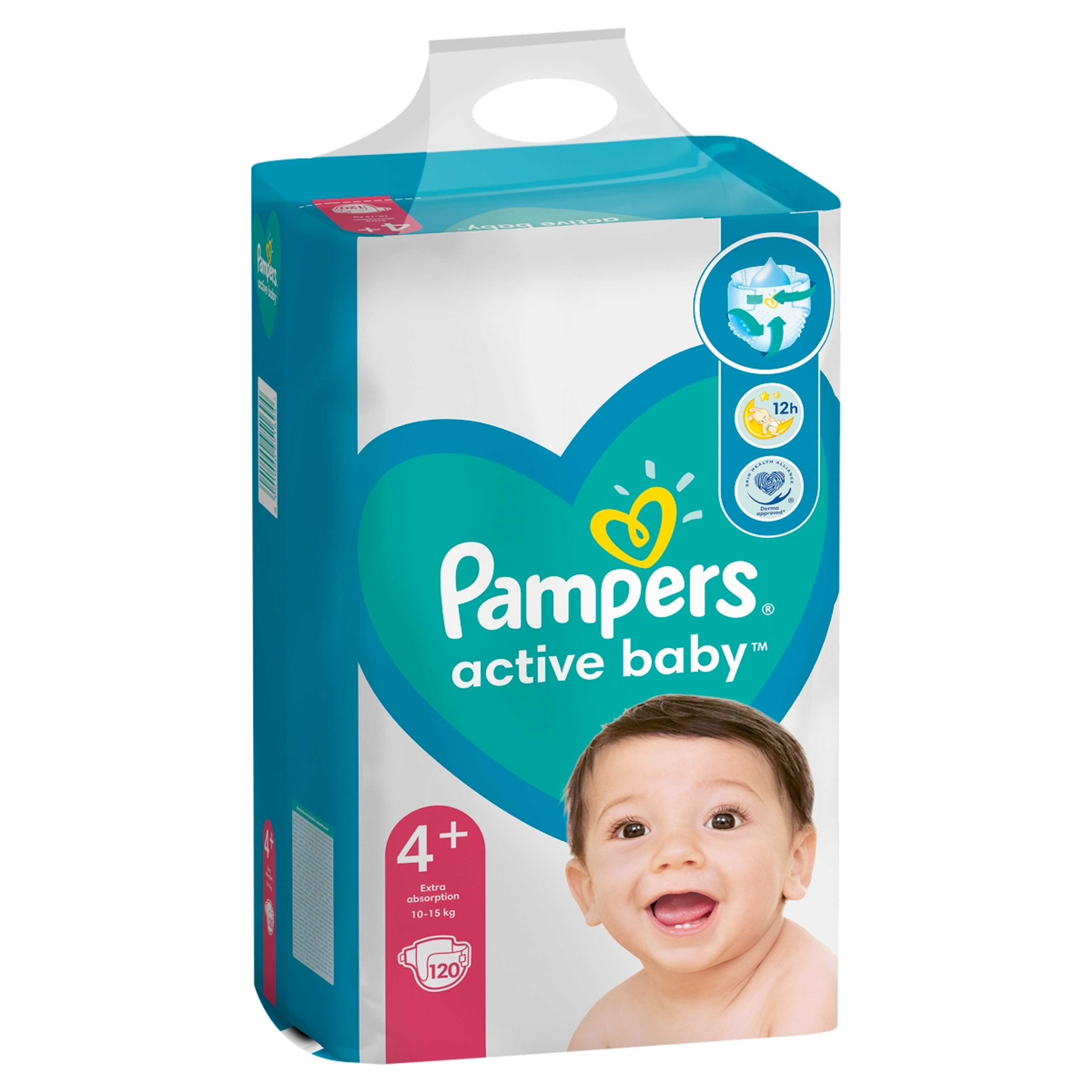 Pampers active baby mega pack+ 4+-os 10-15kg - 120 db-2