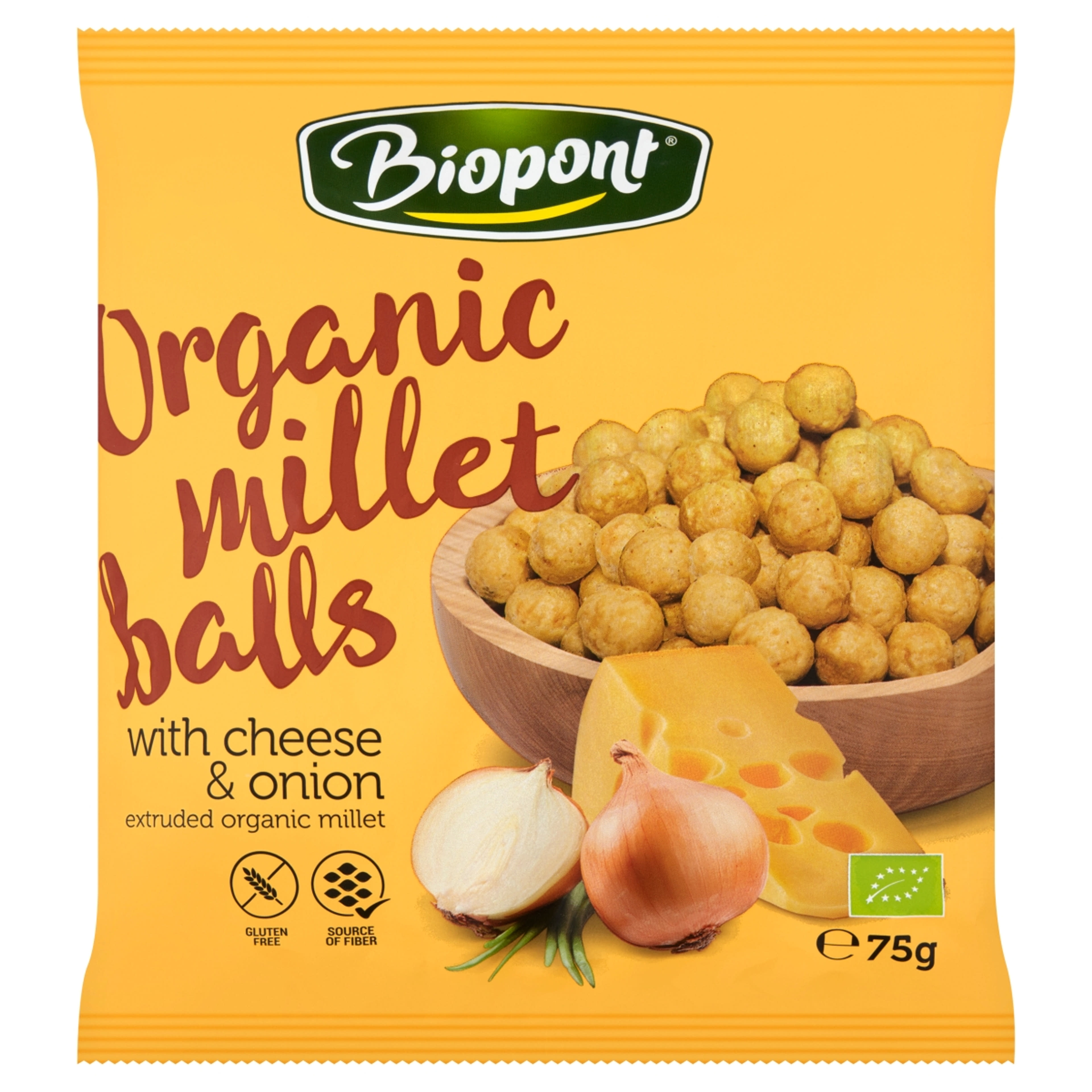 Biopont Bio Extrudált kölesgolyó, sajtos-hagymás - 75 g