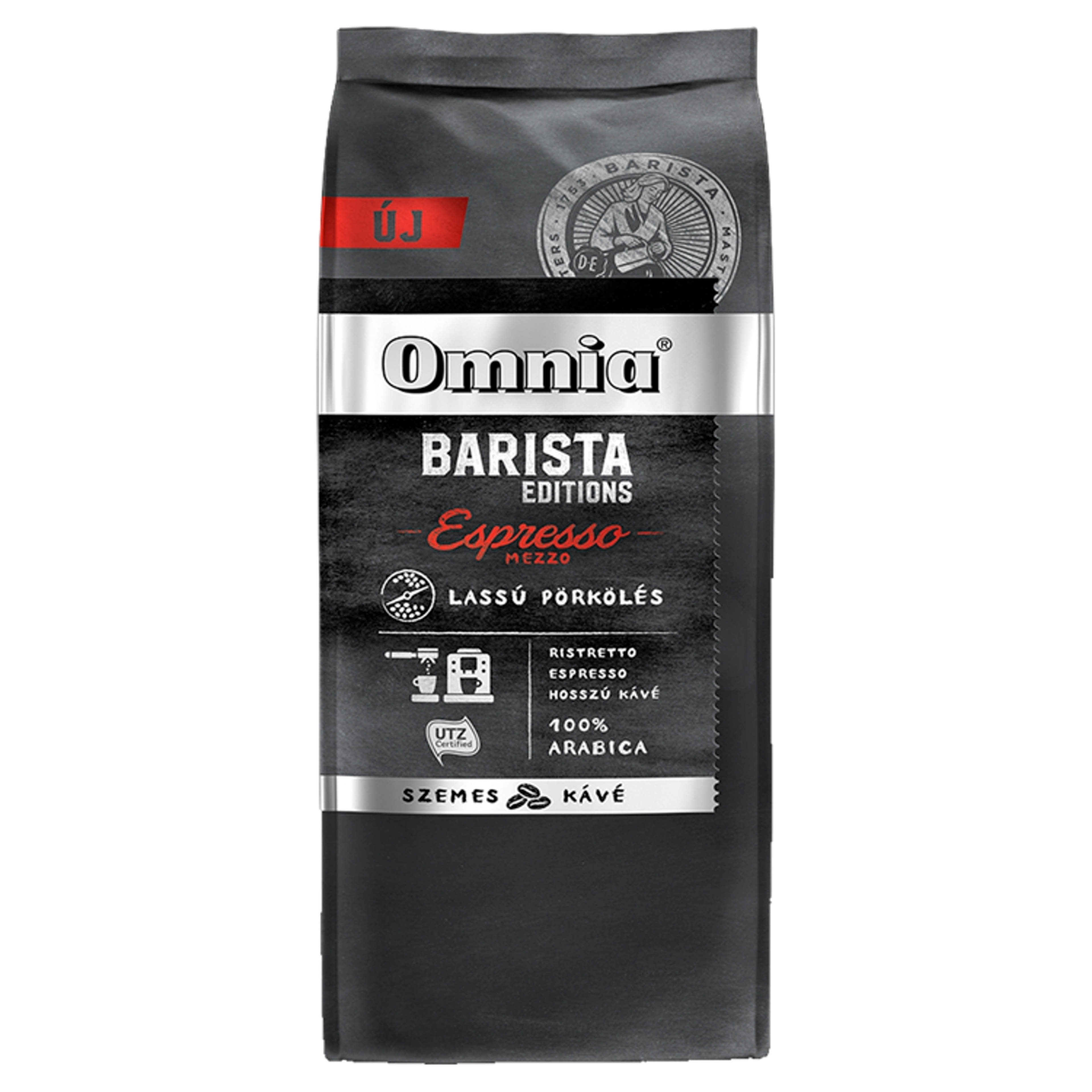 Douwe Egberts Omnia Barista Edition Espresso Mezzo szemes kávé - 900 g