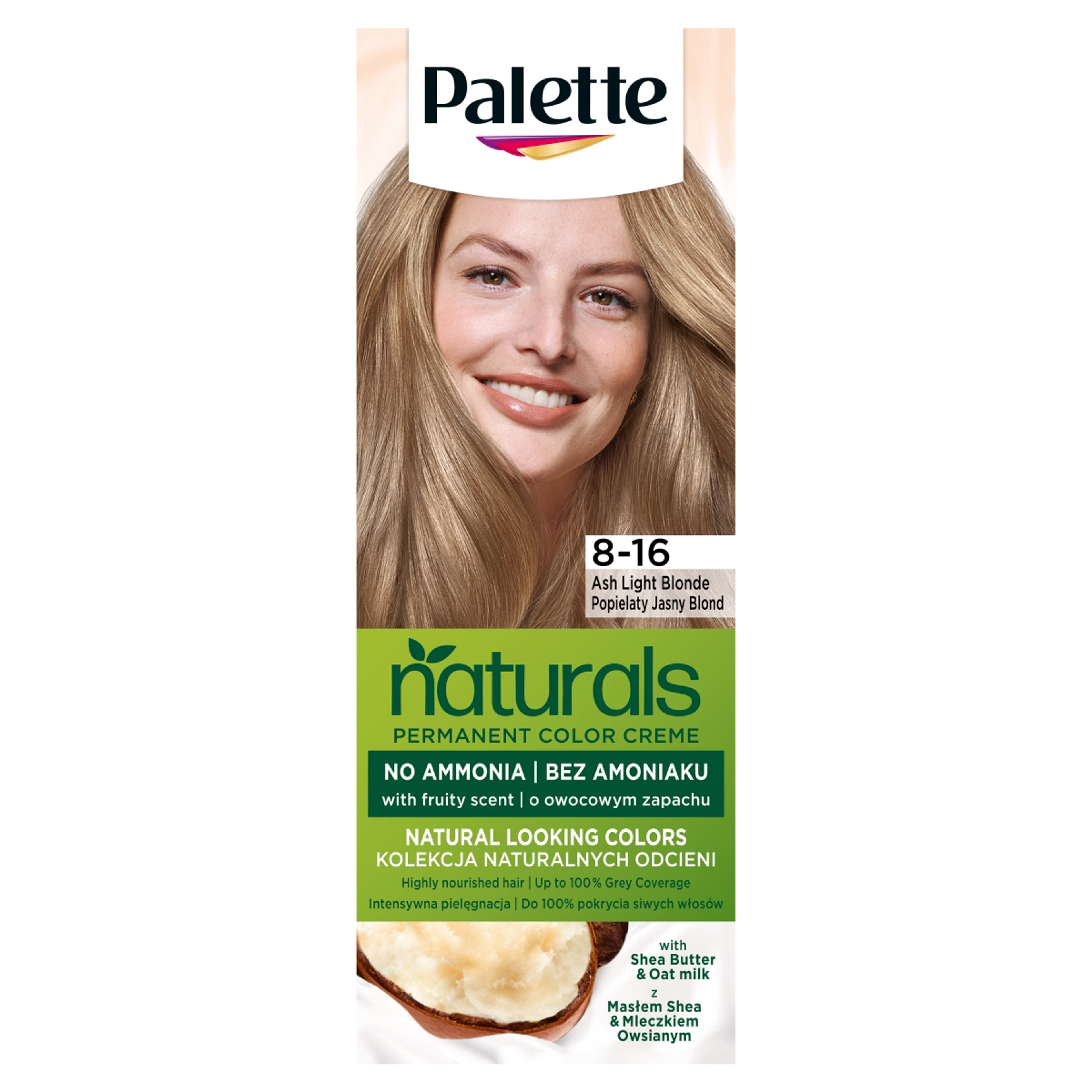 Palette Permanent Naturals Color hajfesték, 8-16 hamvasszőke - 1 db-1