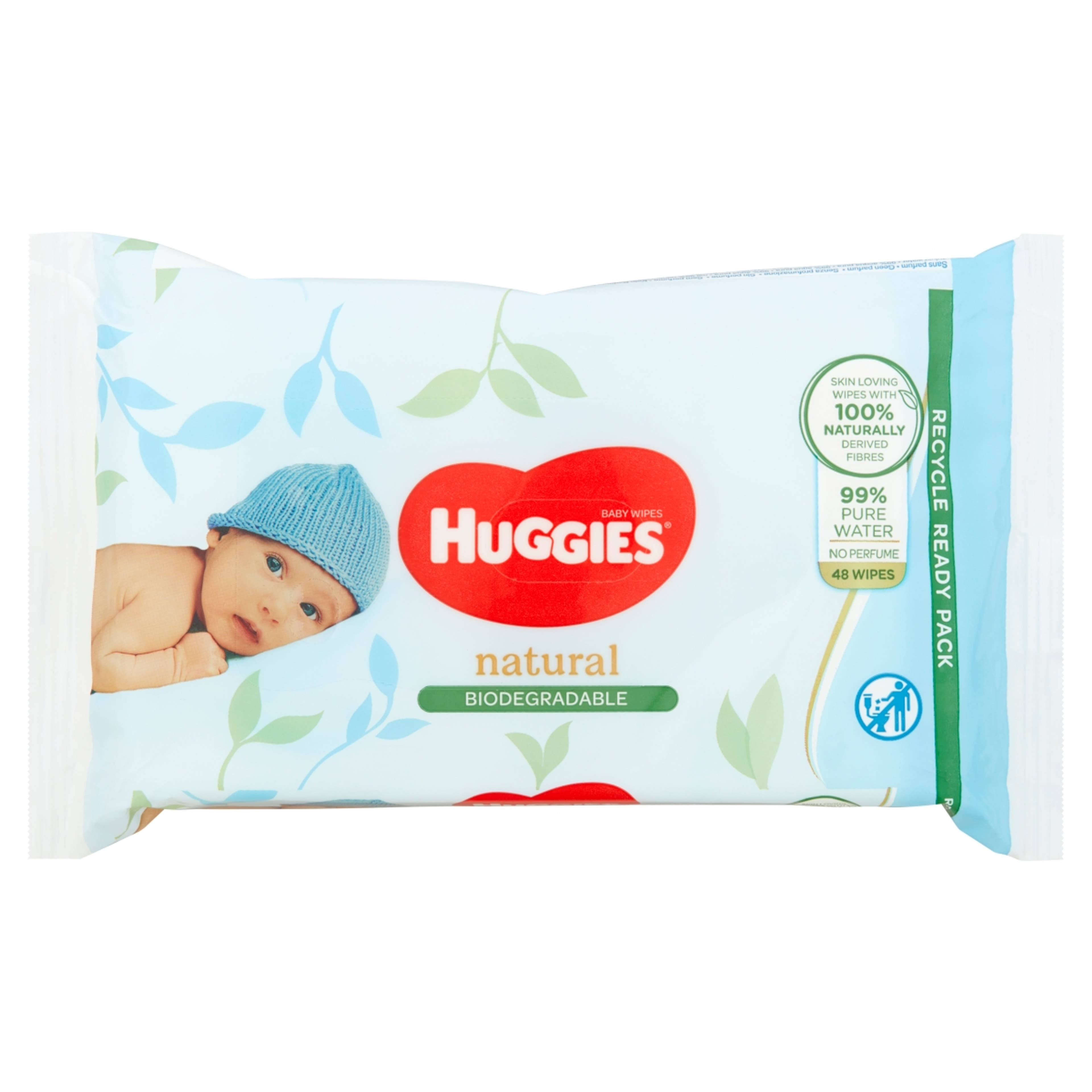 Huggies Natural baba törlőkendő - 56 db-1