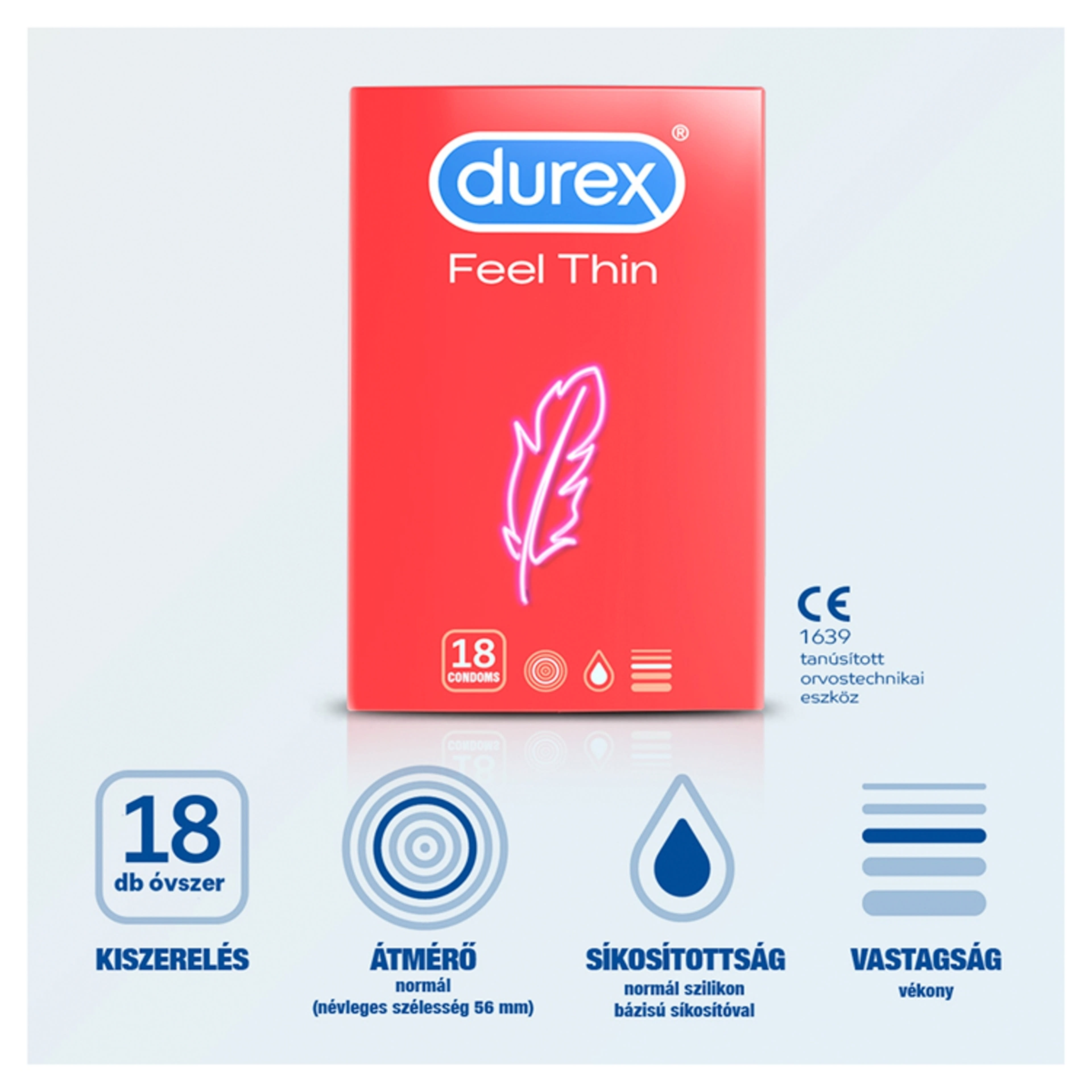 Durex Feel Thin óvszer - 18 db-3