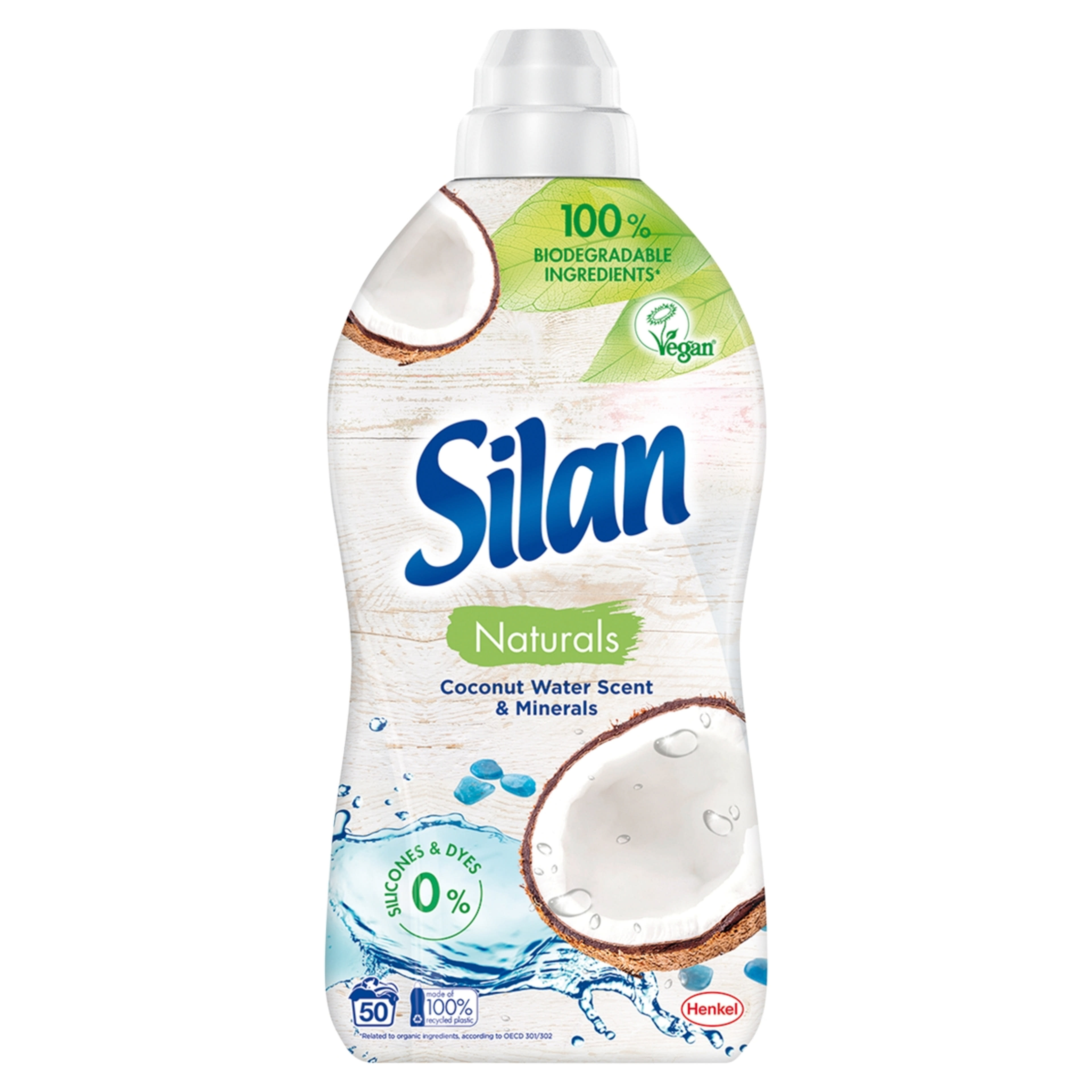 Silan Naturals Coconut Water Scent & Minerals öblítő koncentrátum 50 mosás - 1100 ml-1