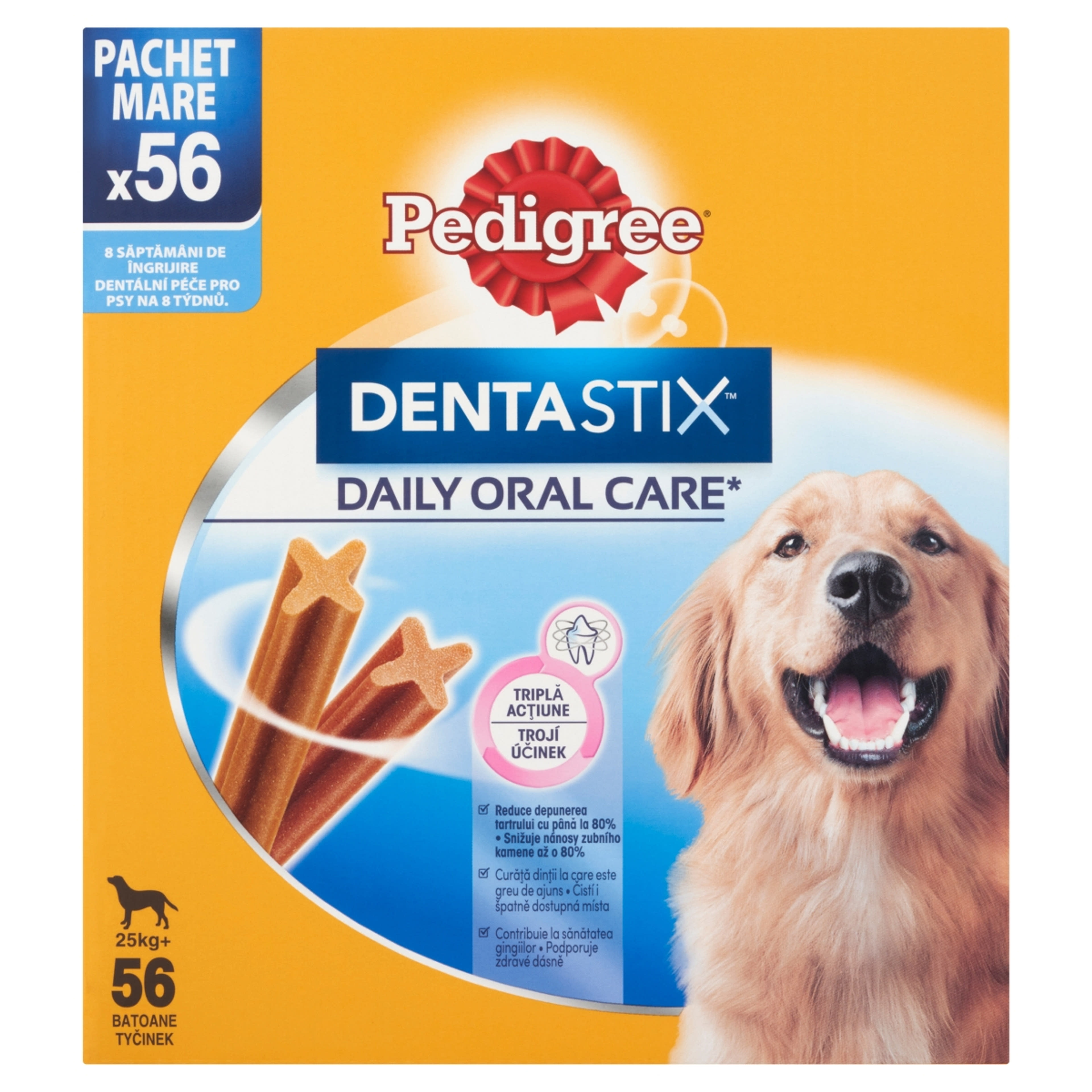 Pedigree DentaStix Daily Oral Care kiegészítő állateledel 4 hónapnál idősebb kutyáknak 8 db - 2160 g