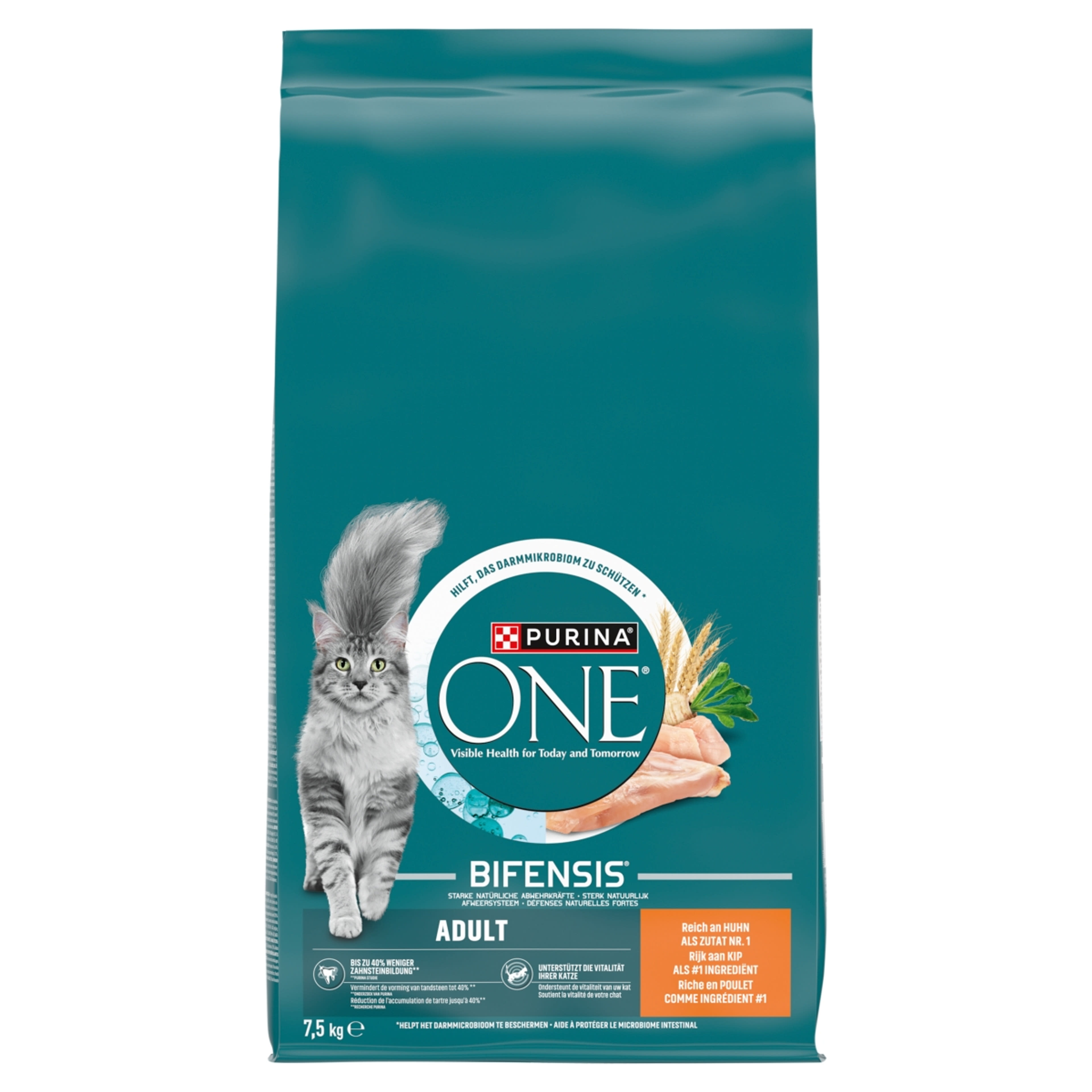 Purina One száraz macskaeledel csirkével és teljes kiörlésű búzával 7,5 kg - 1 db