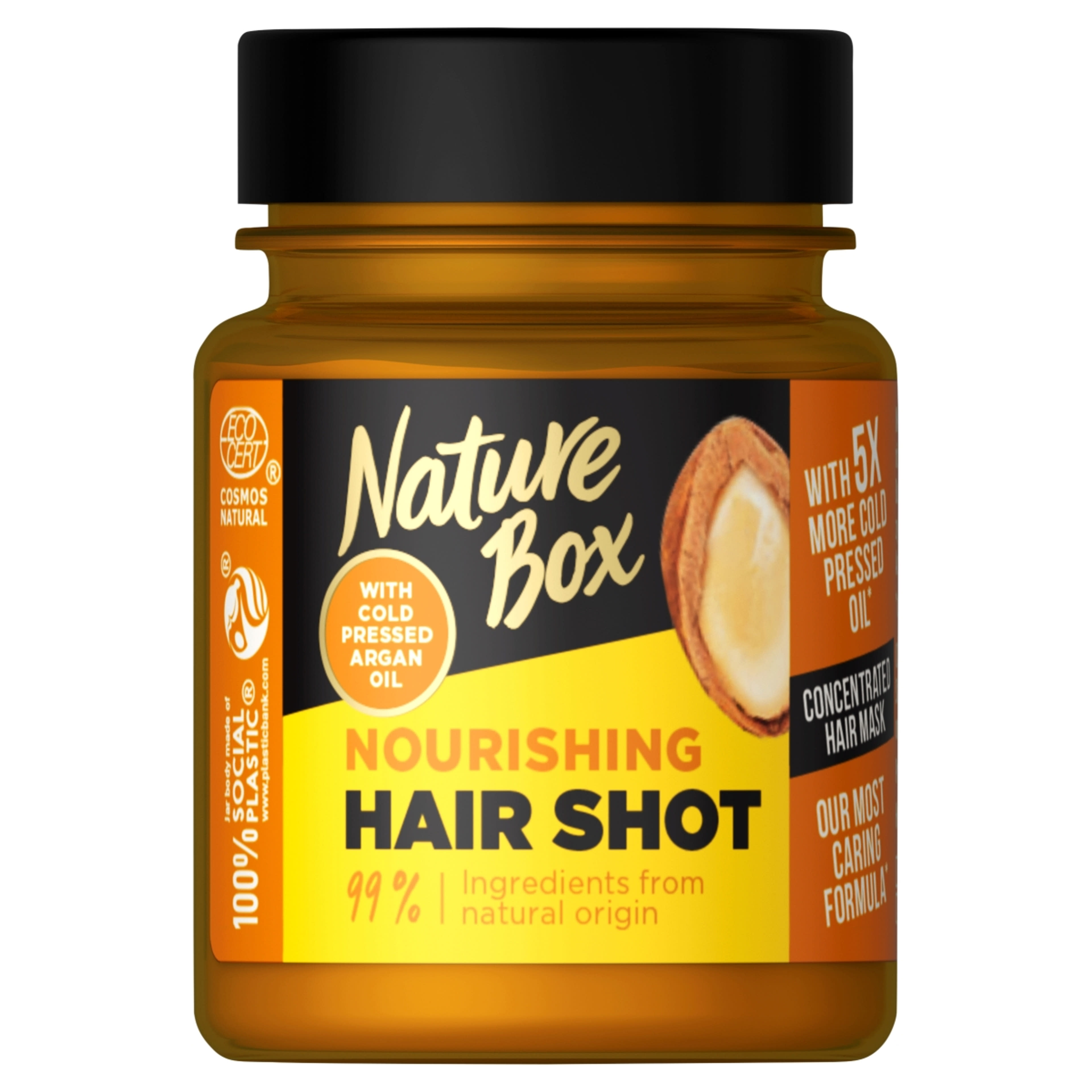 Nature Box Hair Shot hajpakolás Argán olajjal a puha hajért - 60 ml-1