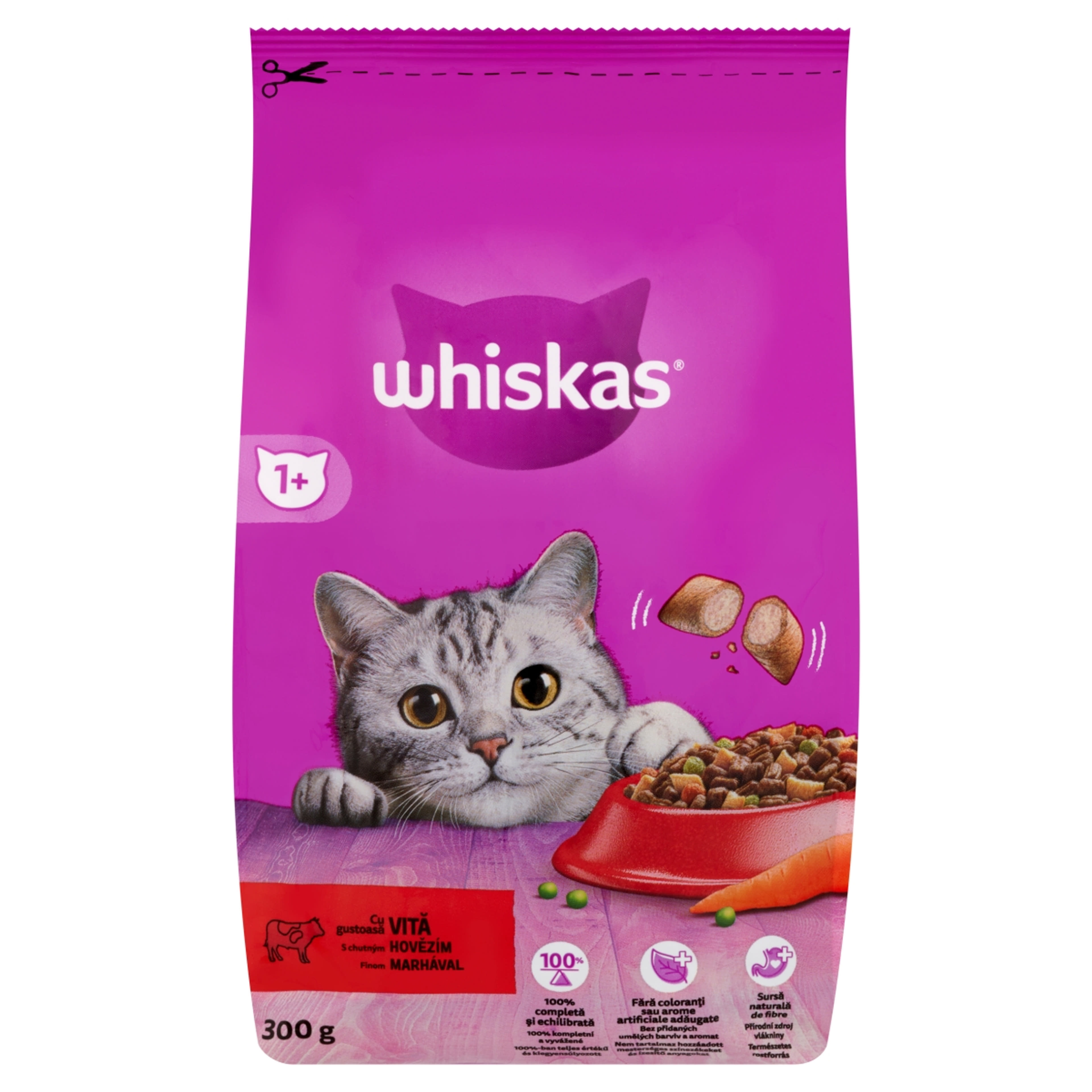 Whiskas szárazeledel felnőtt macskák számára marhával - 300 g-2