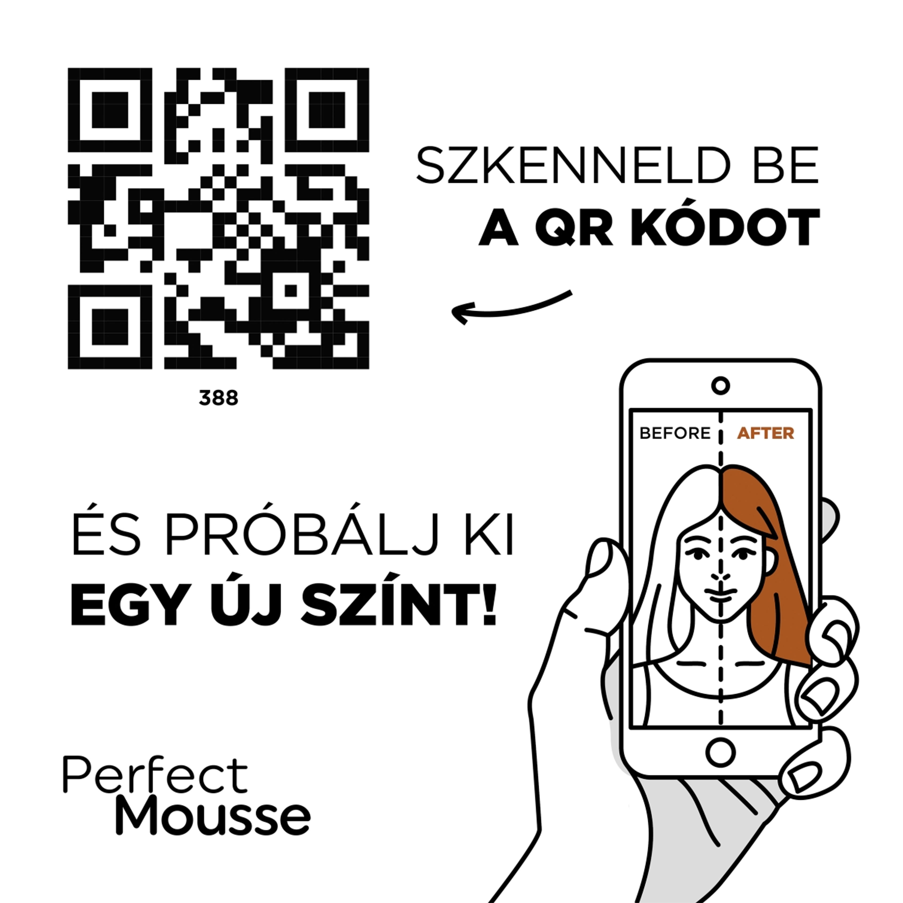 Schwarzkopf Perfect Mousse hajfesték 388 sötét vörösbarna - 1 db-2