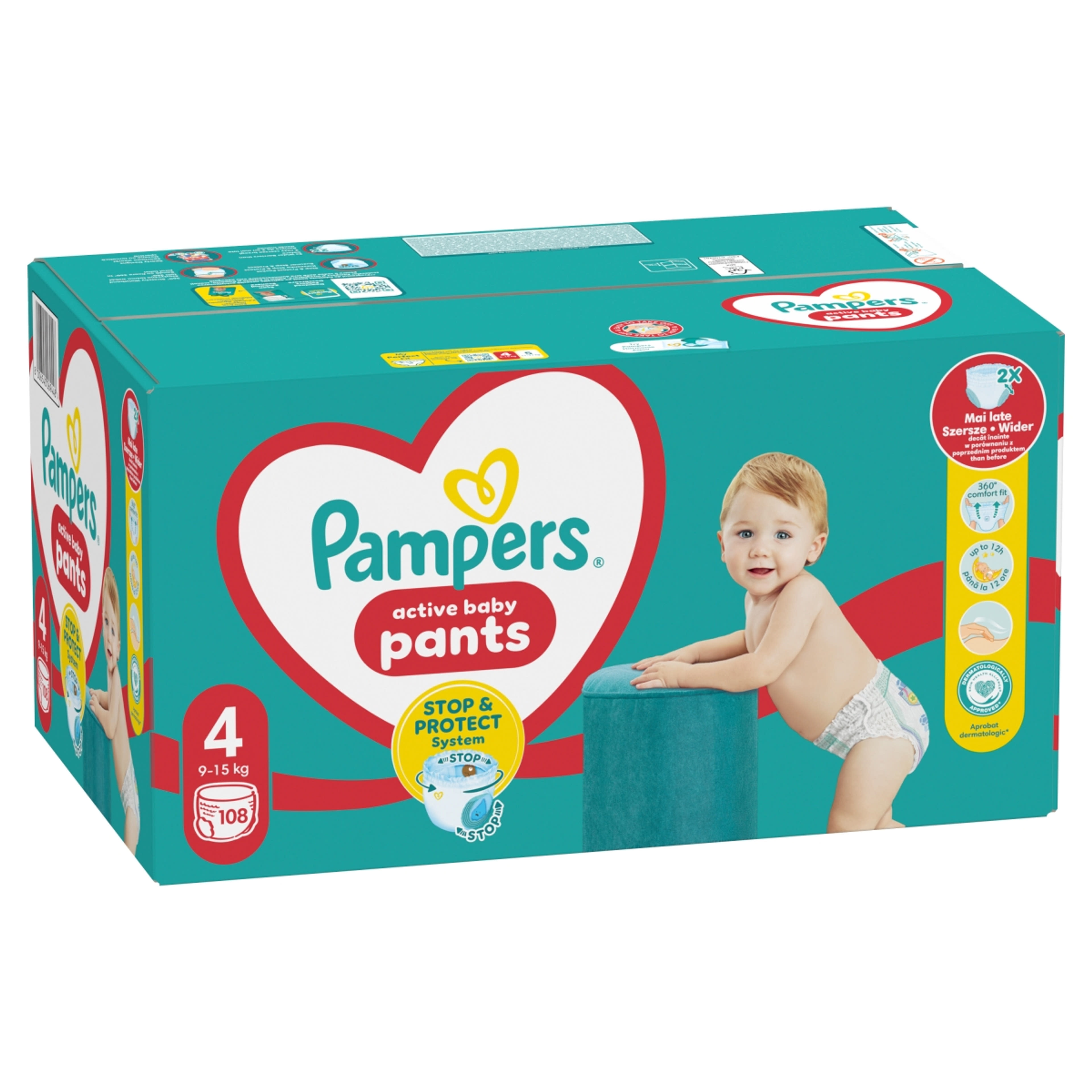 Pampers Pants bugyipelenka Mega Pack+ 4-es 9-15 kg - 108 db-2