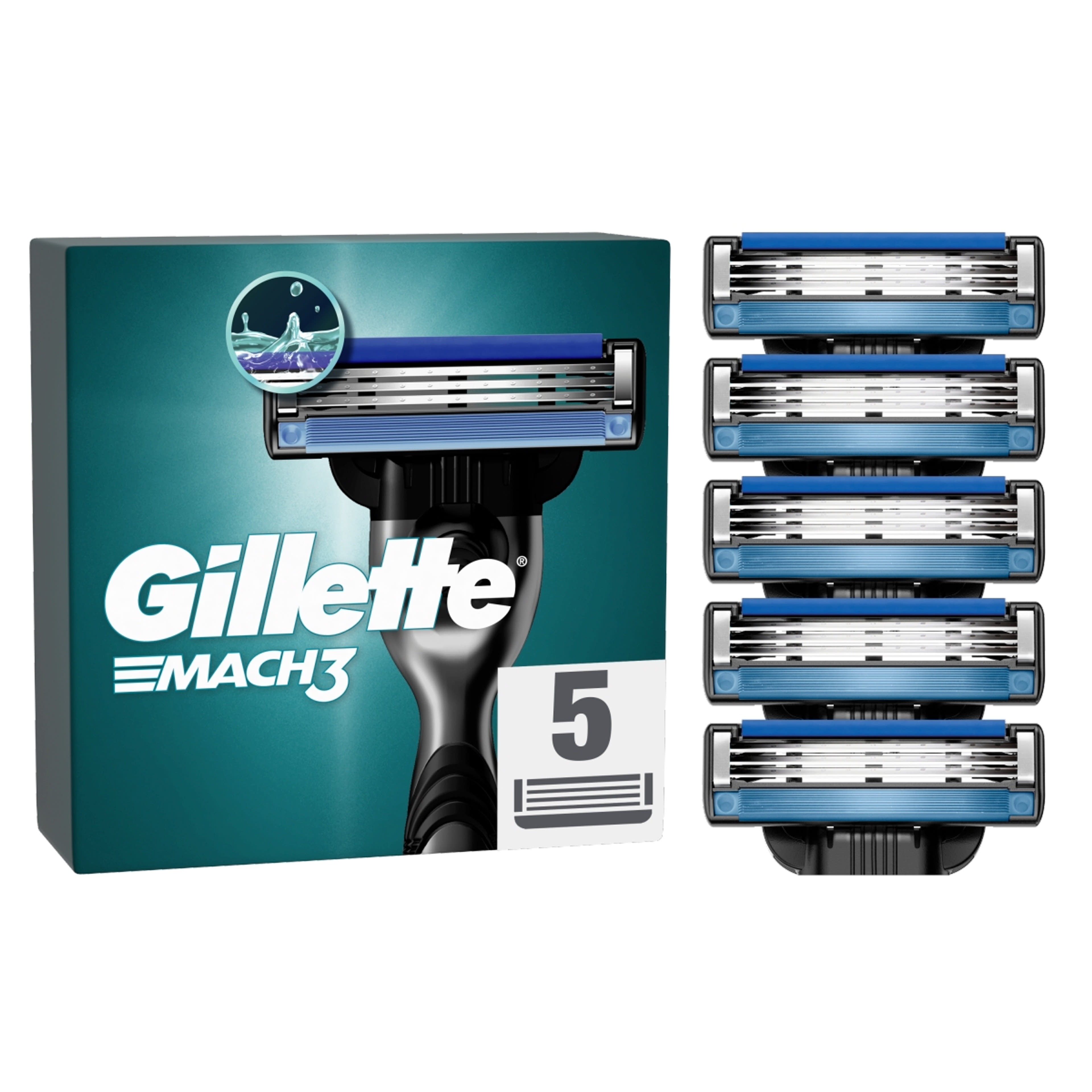 Gillette Mach 3 borotvabetét - 5 db-9