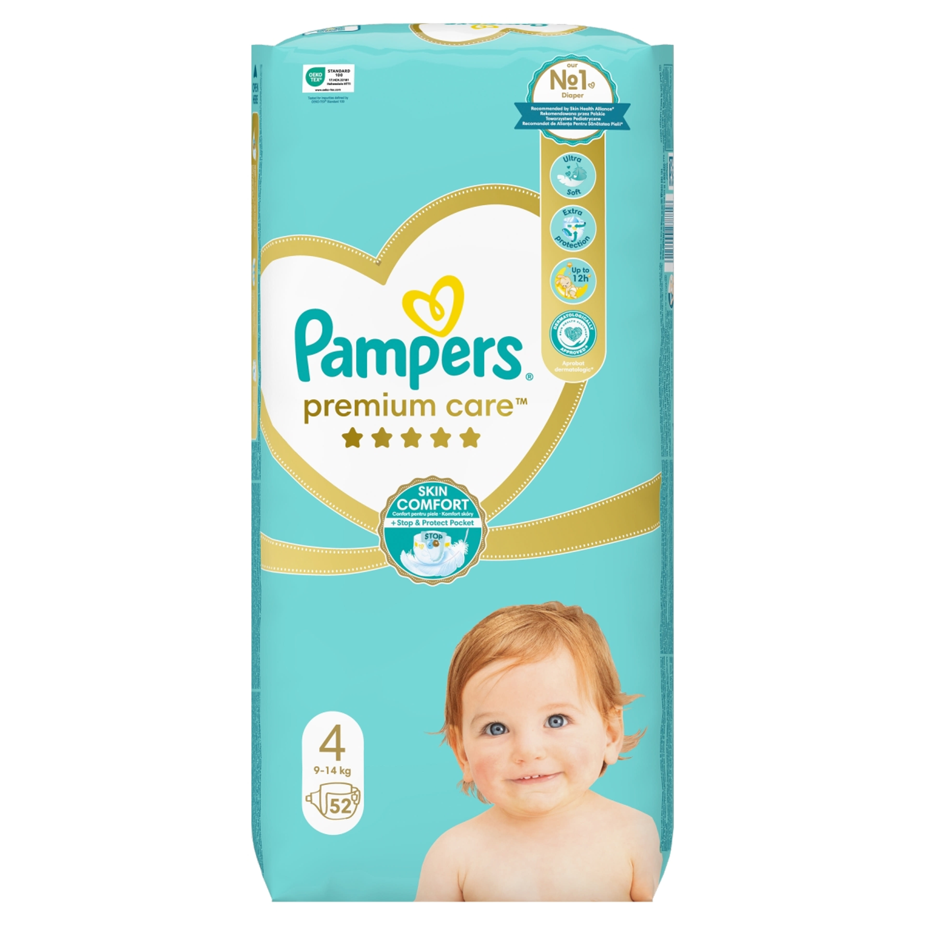 Pampers Premium Care Pelenka 4-es 9-15kg - 52 db-1