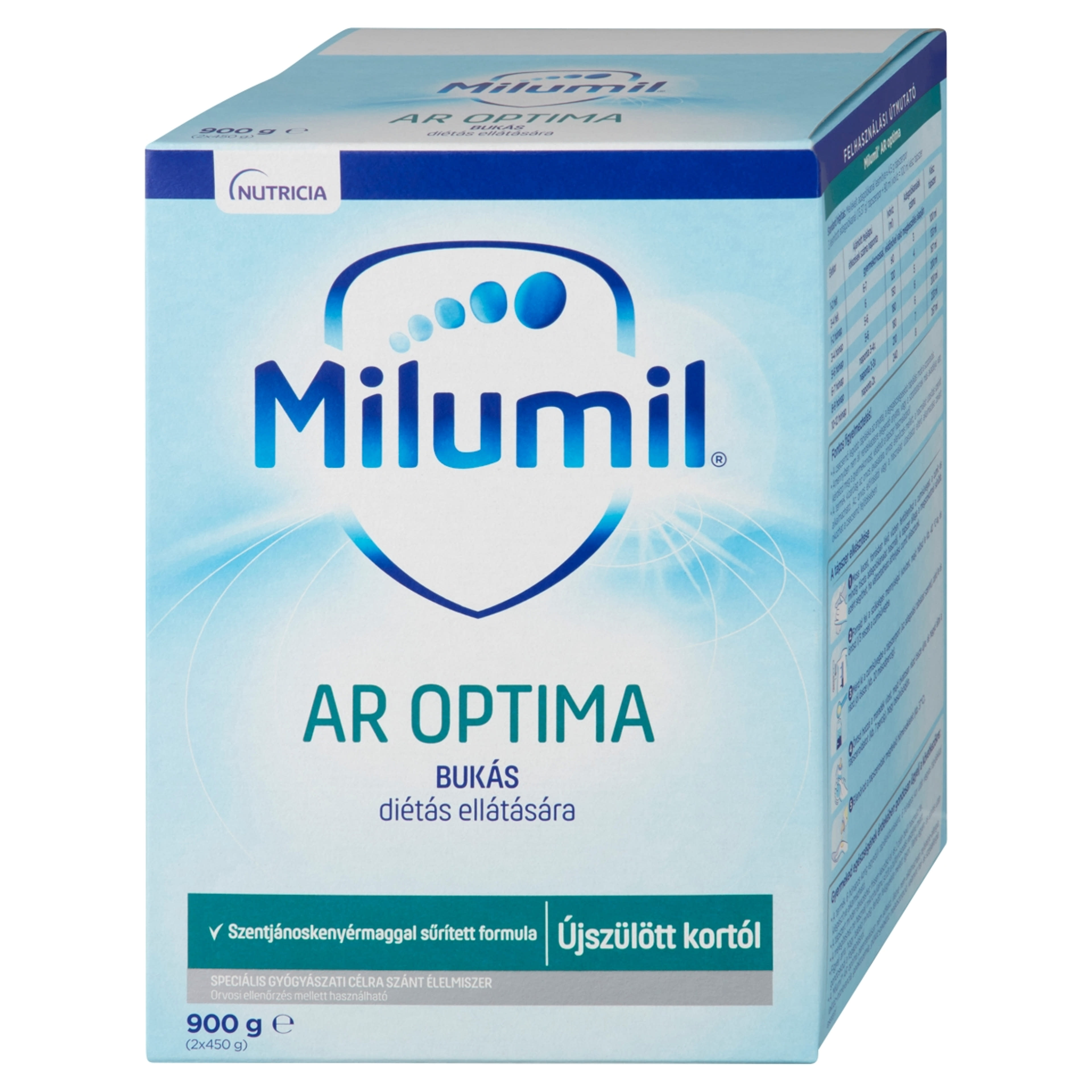 Milumil AR Optima speciális gyógyászati célra szánt élelmiszer 0 hónapos kortól - 900 g-3