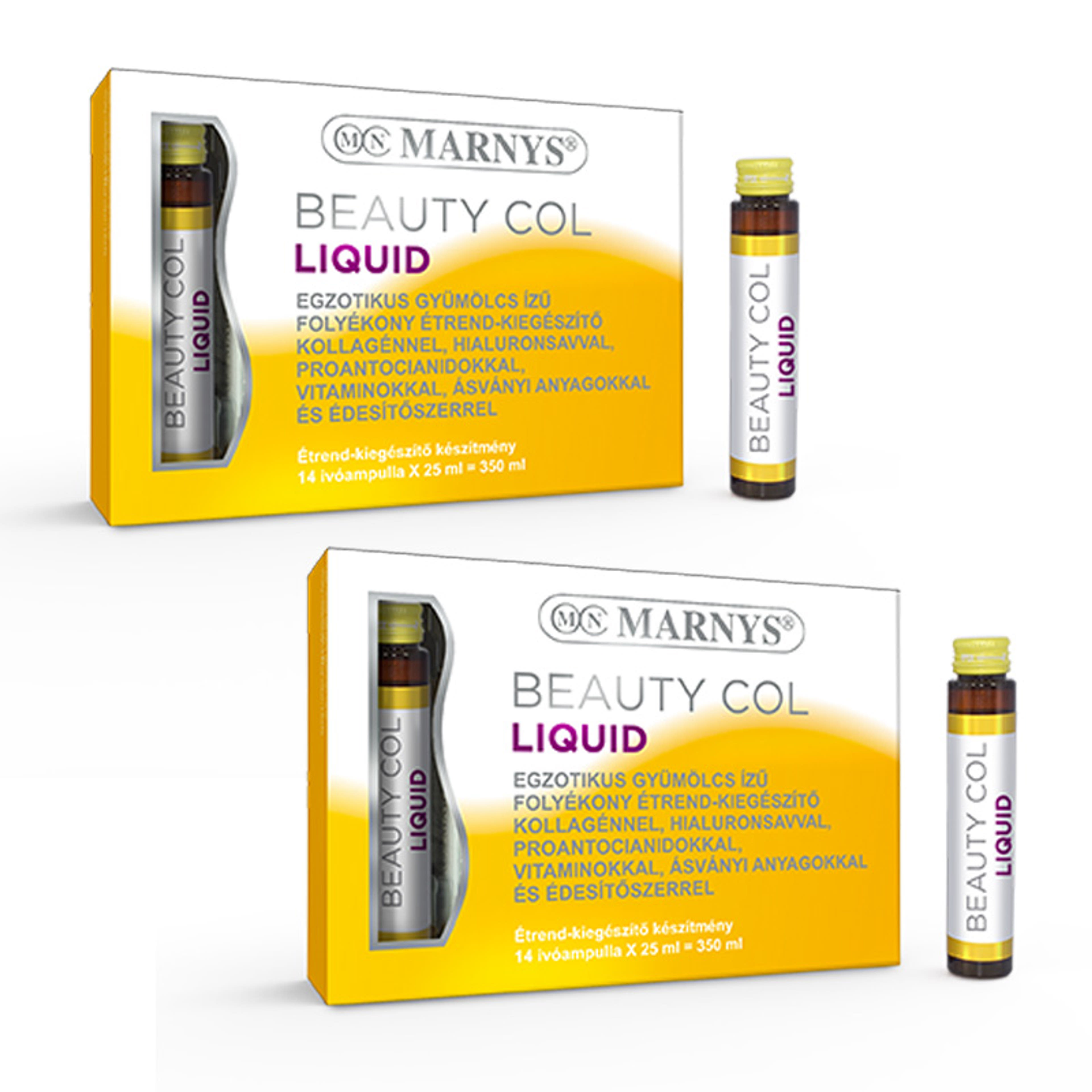 Marnys Beauty Col Liquid folyékony szépségvitamin ivóampulla csomag kollagénnel