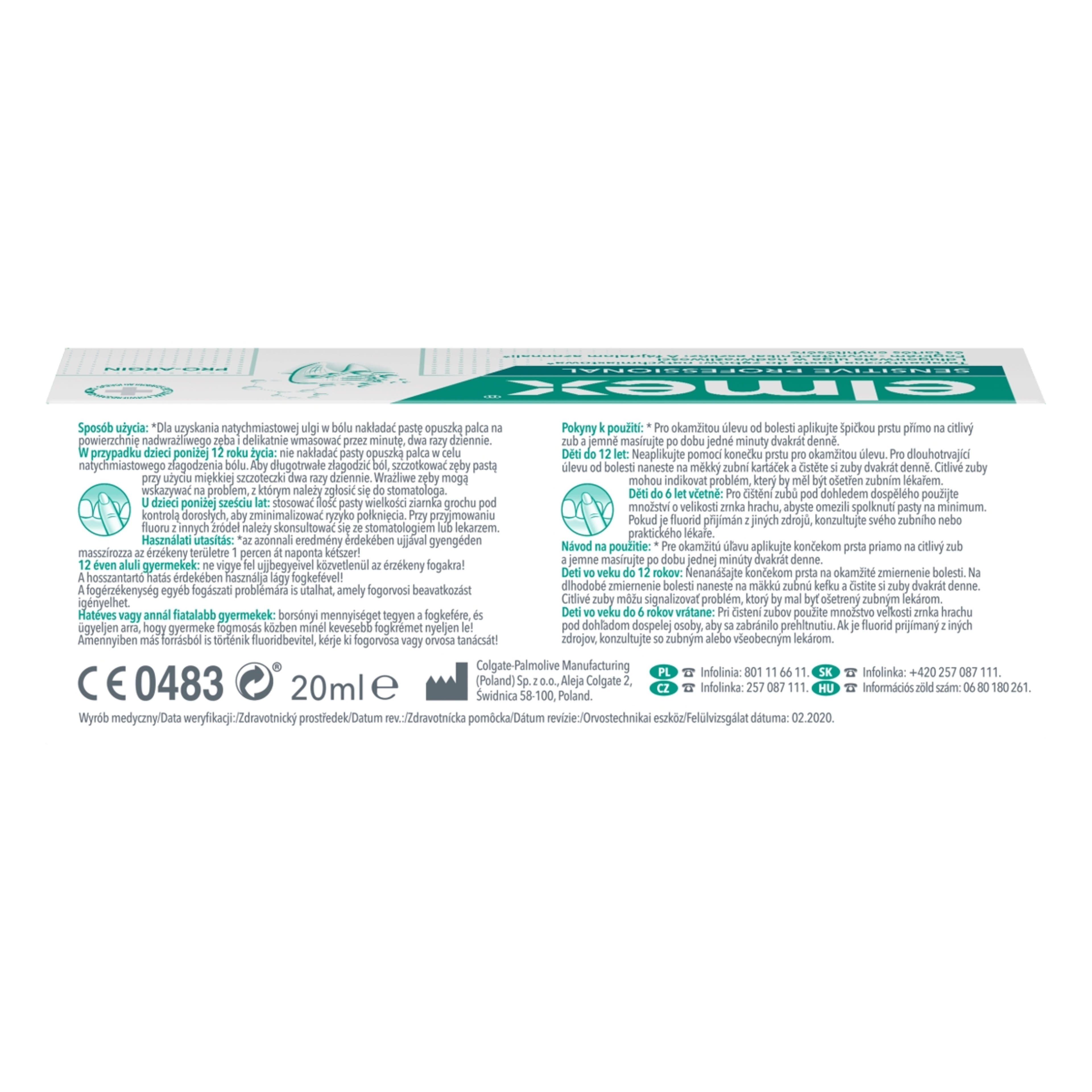 Elmex Sensitive Professional fogkrém - 20 ml-4