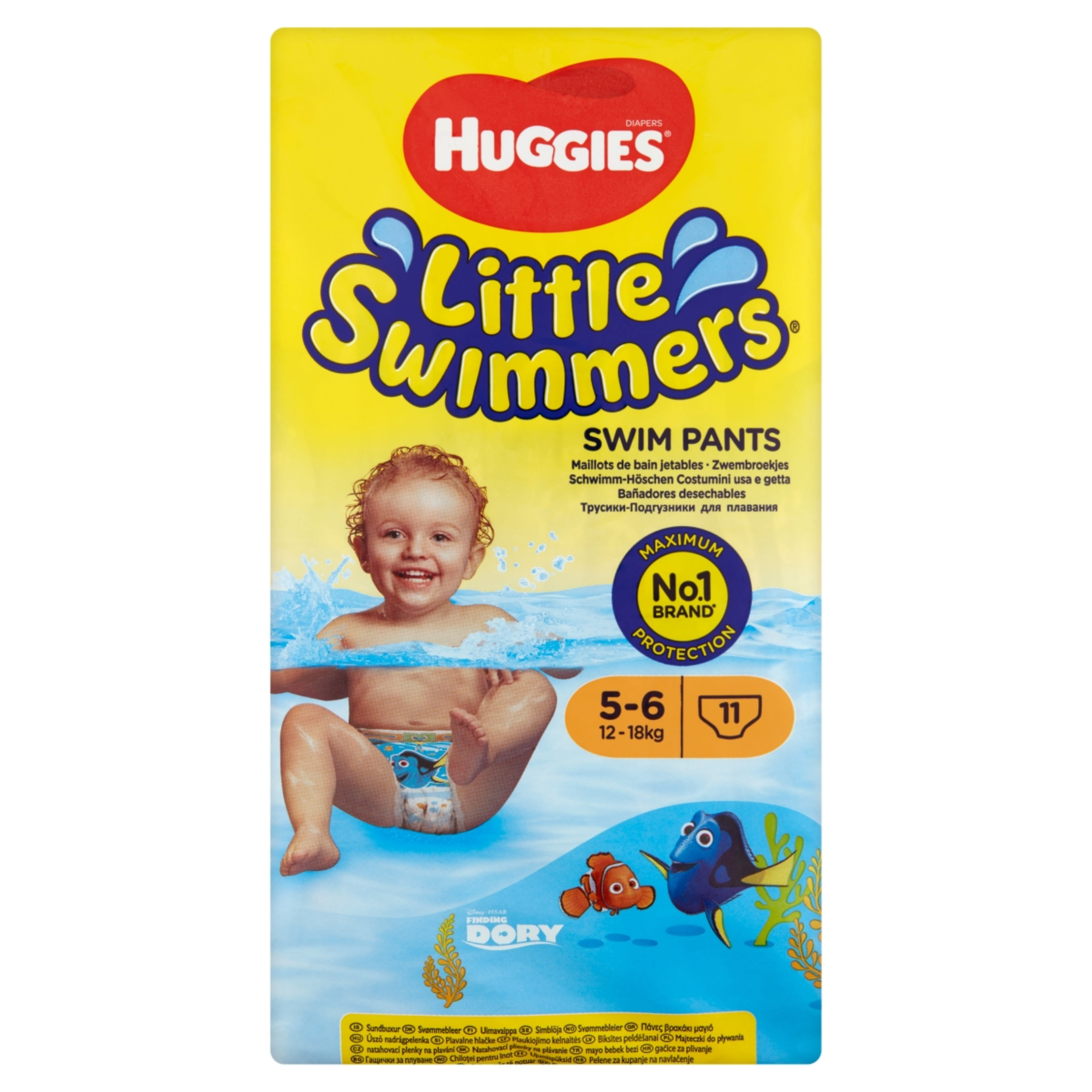Huggies Little Swimmers 5-6 12 kg-18 kg úszó nadrágpelenka - 11 db
