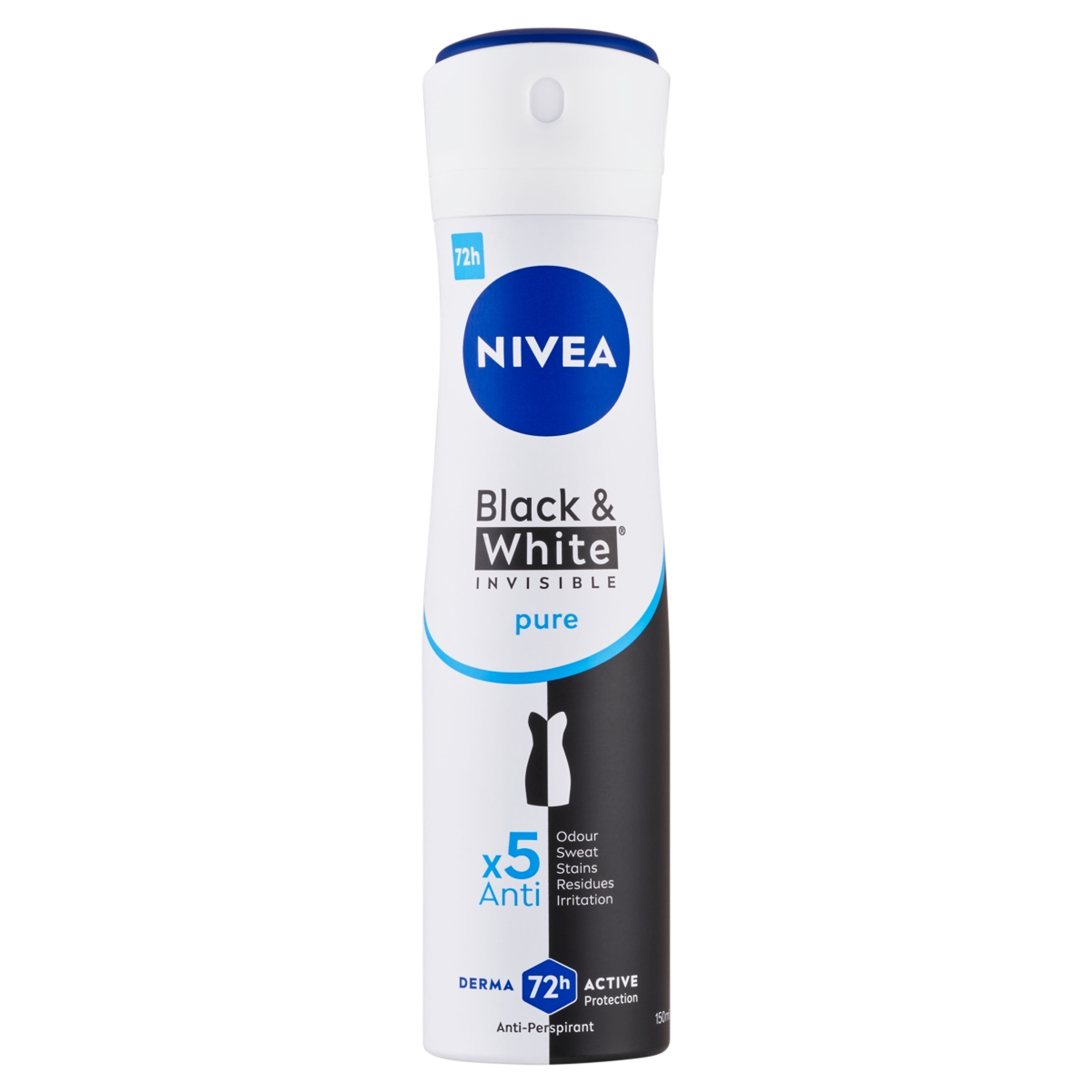 NIVEA Deo spray Black & White Invisible Pure - 150 ml