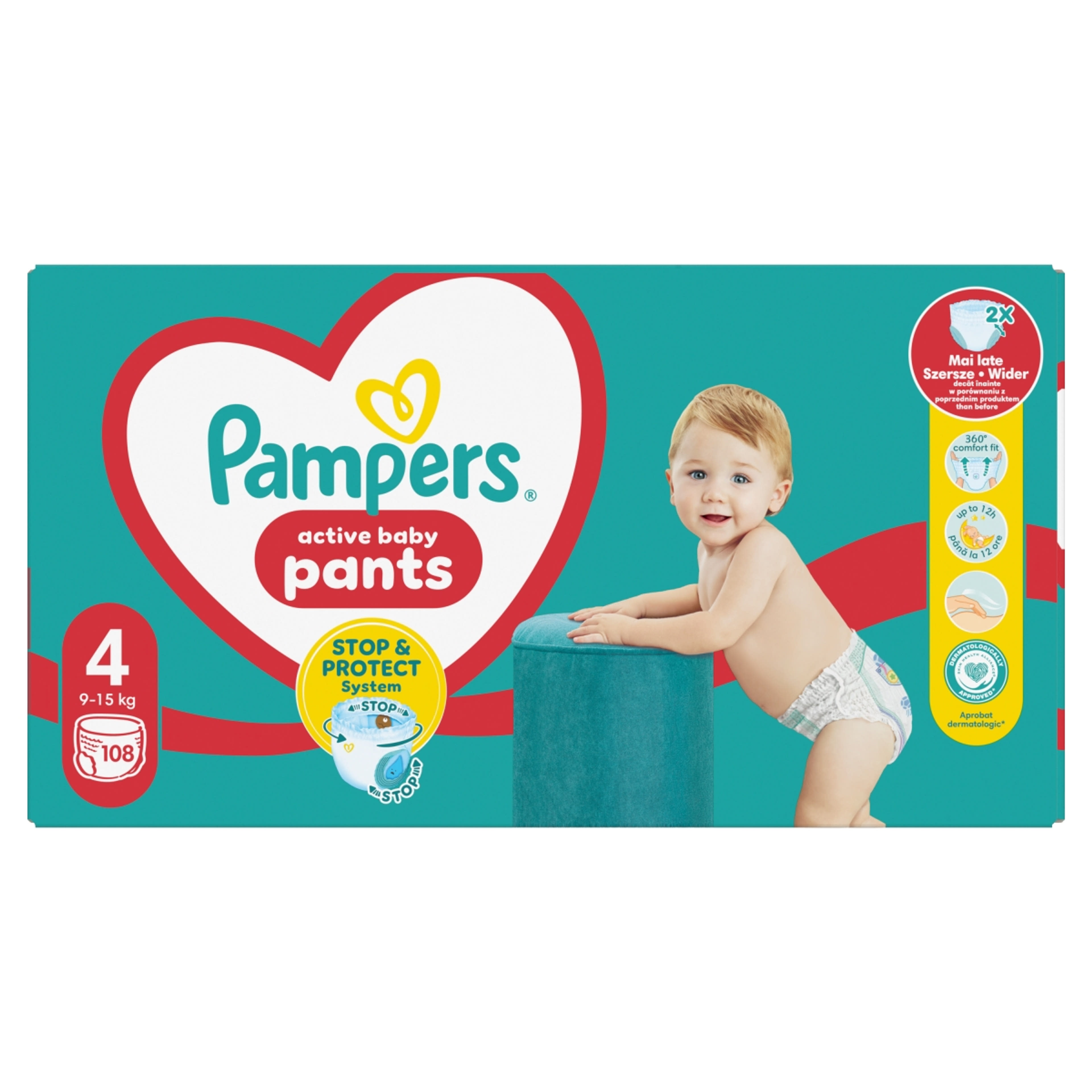 Pampers Pants bugyipelenka Mega Pack+ 4-es 9-15 kg - 108 db