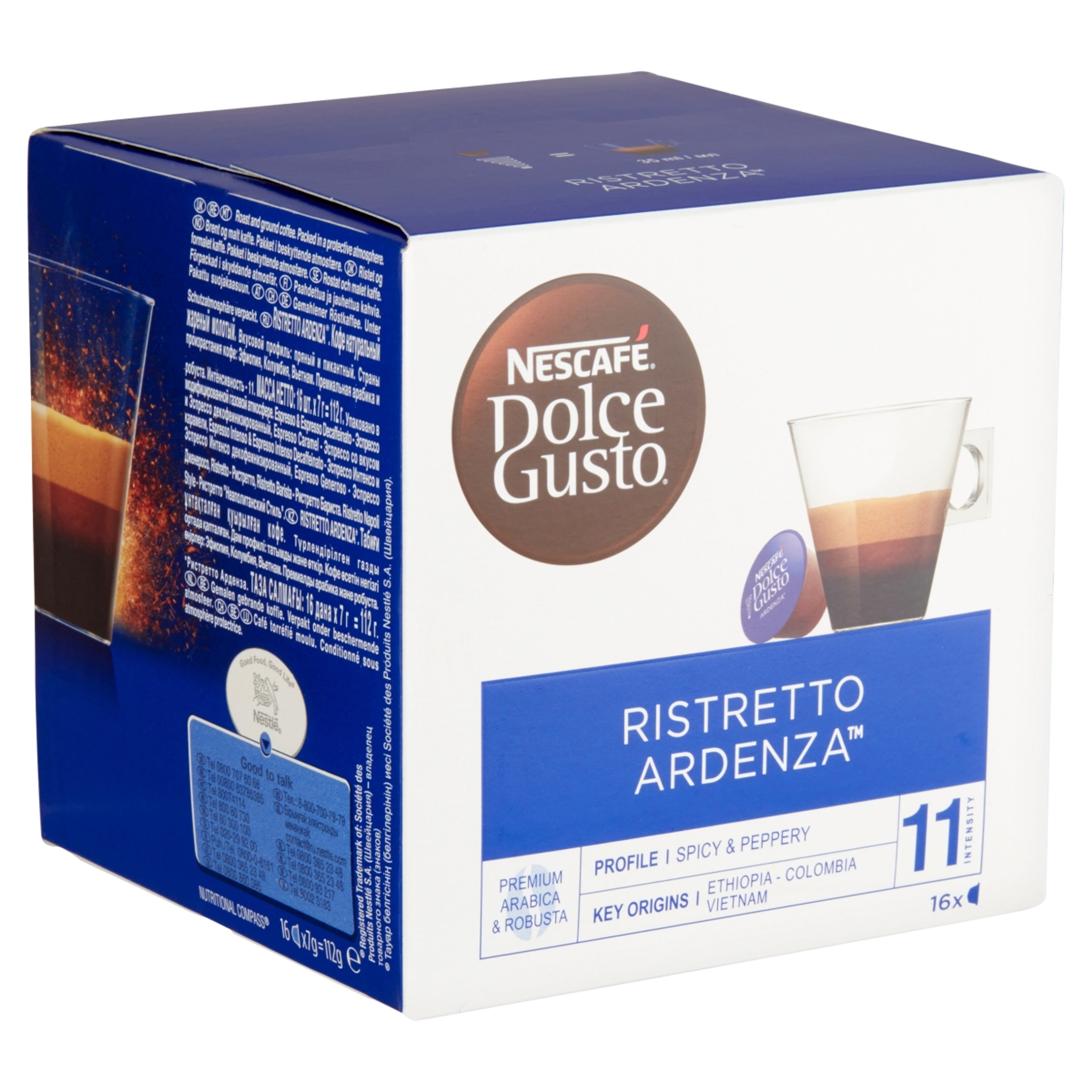 Nescafé Dolce Gusto Ristretto Ardenza őrölt pörkölt kávé 16 db - 112 g-2