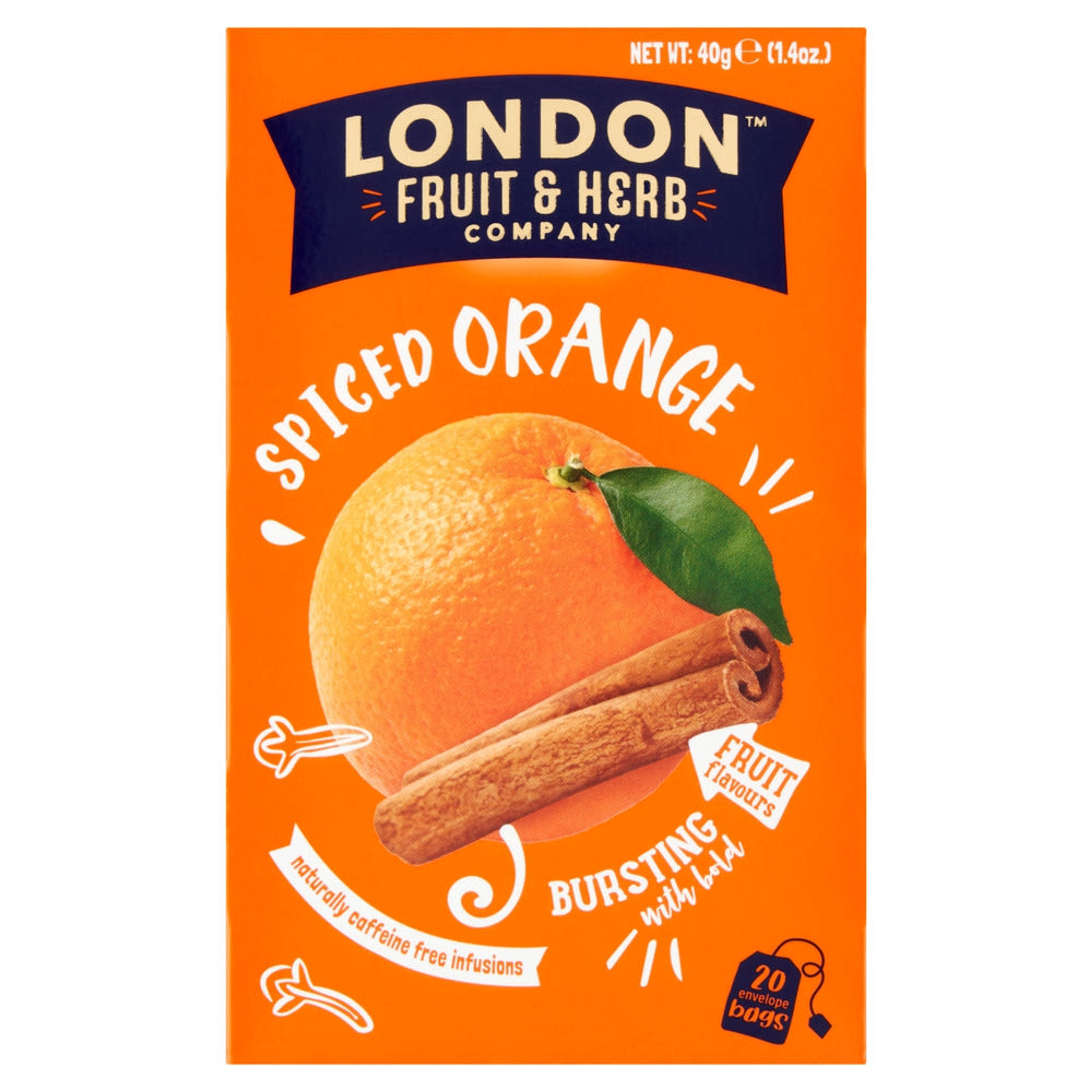 London Fruit & Herb Company fűszeres narancs ízesítésű filteres gyümölcstea 20 filter - 40 g
