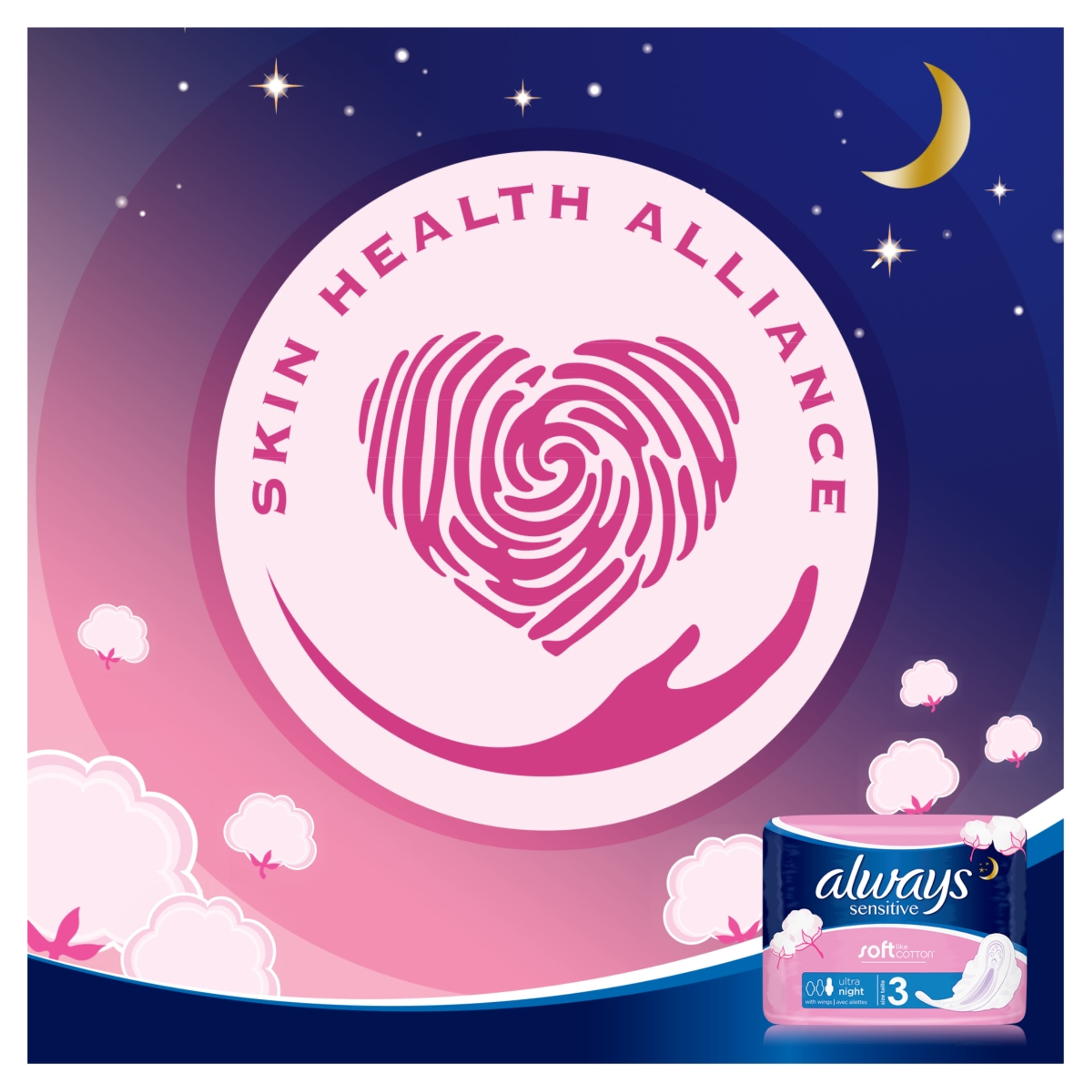 Always Sensitive Ultra Night intim betét - 14 db-7