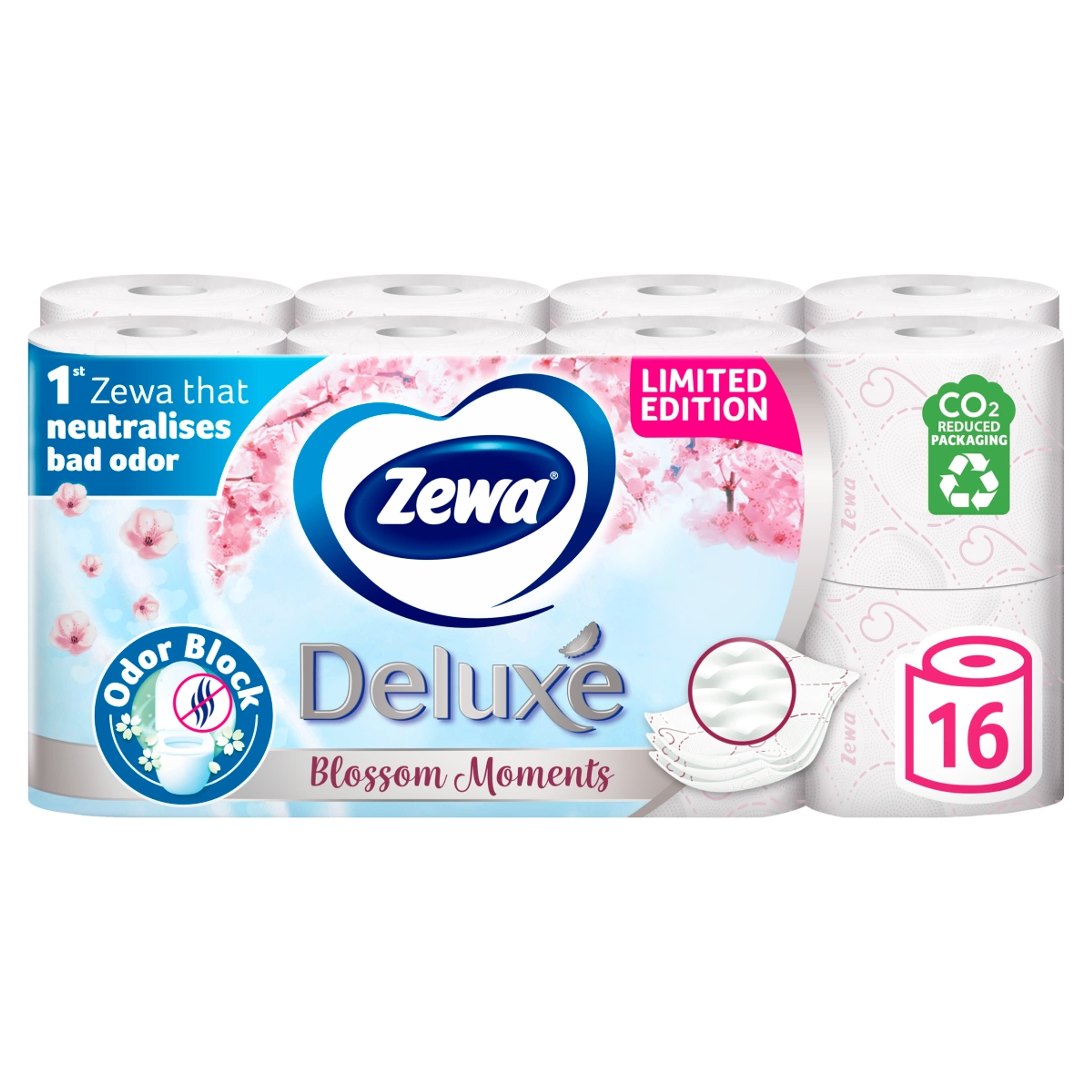 Zewa Deluxe Blossom Moments toalettpapír 3 rétegű 16 db