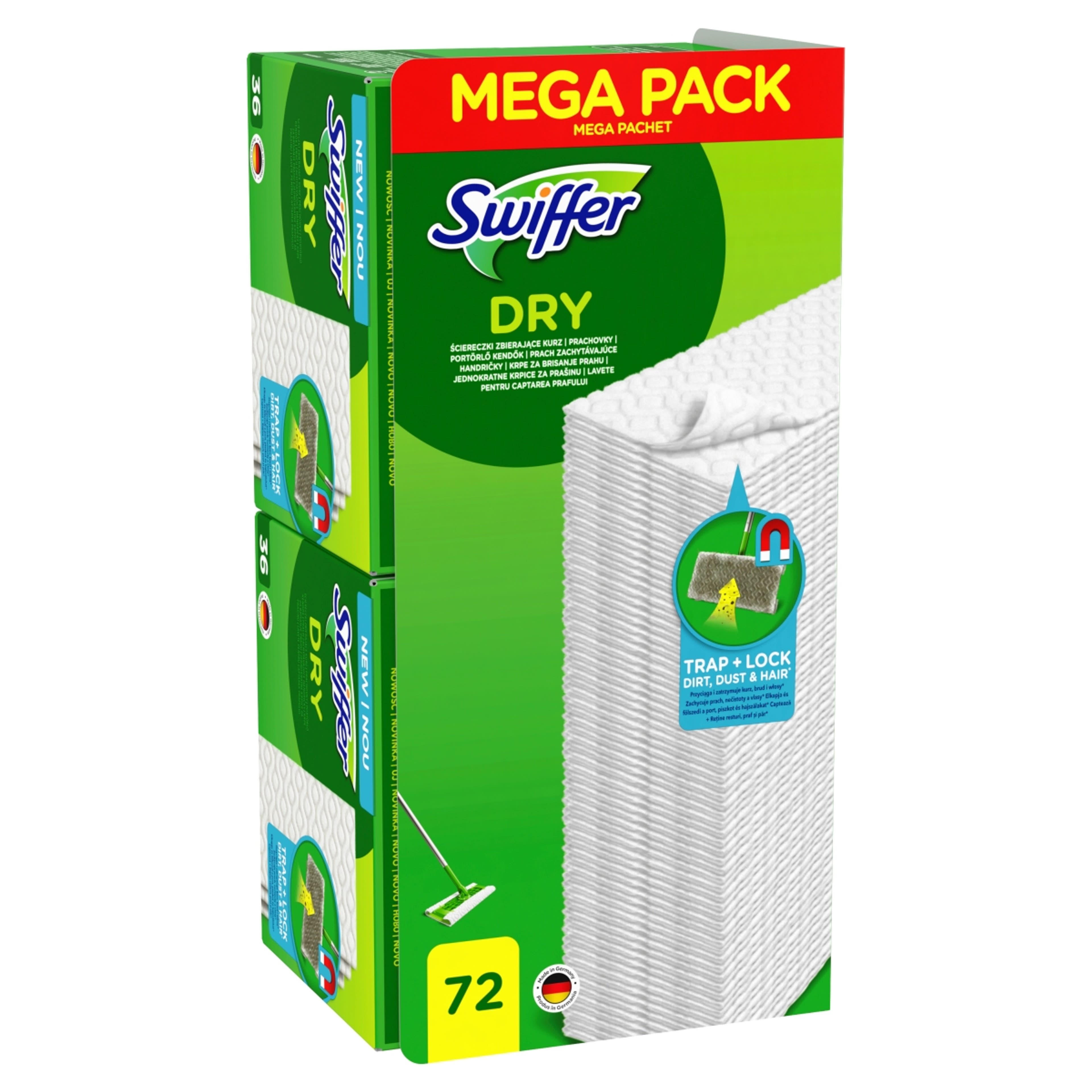 Swiffer Sweeper száraz padlótörlő utántöltő - 72 db-2
