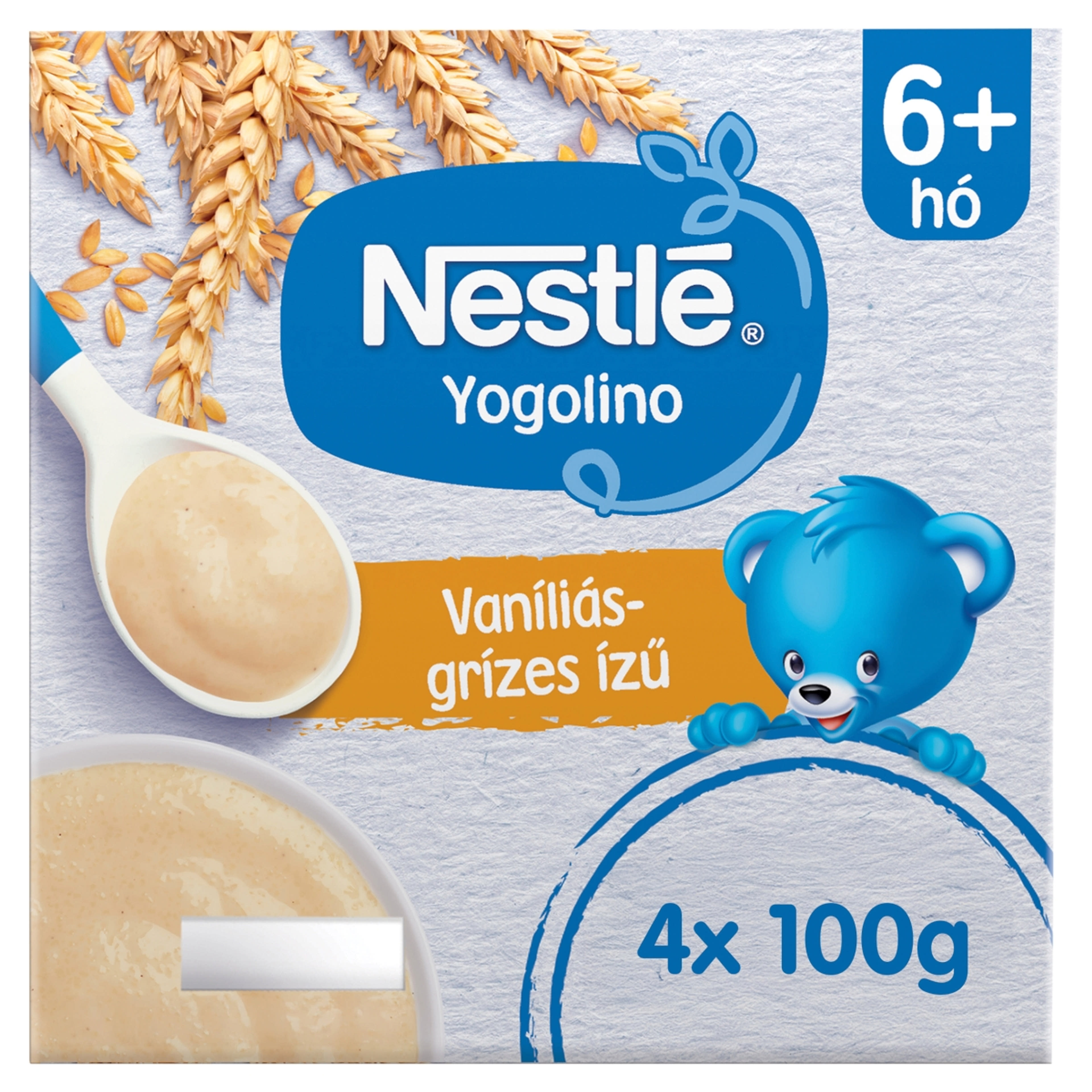 Nestlé Yogolino Bébidesszert Grízes Vaníliás 6 Hónapos Kortól 4*100g - 400 g-1