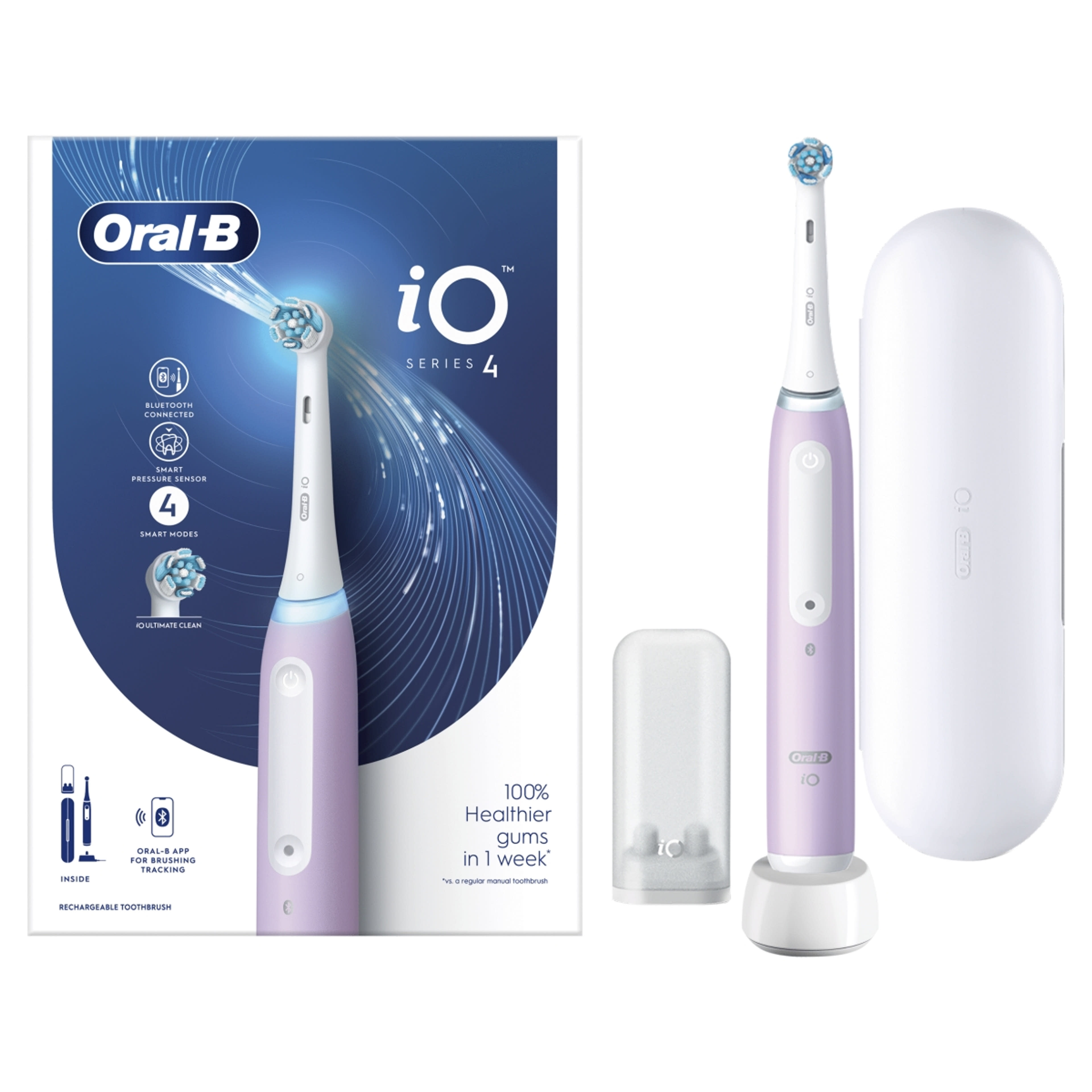 Oral-B iO 4 elektromos fogkefe, levendula - 1 db-2