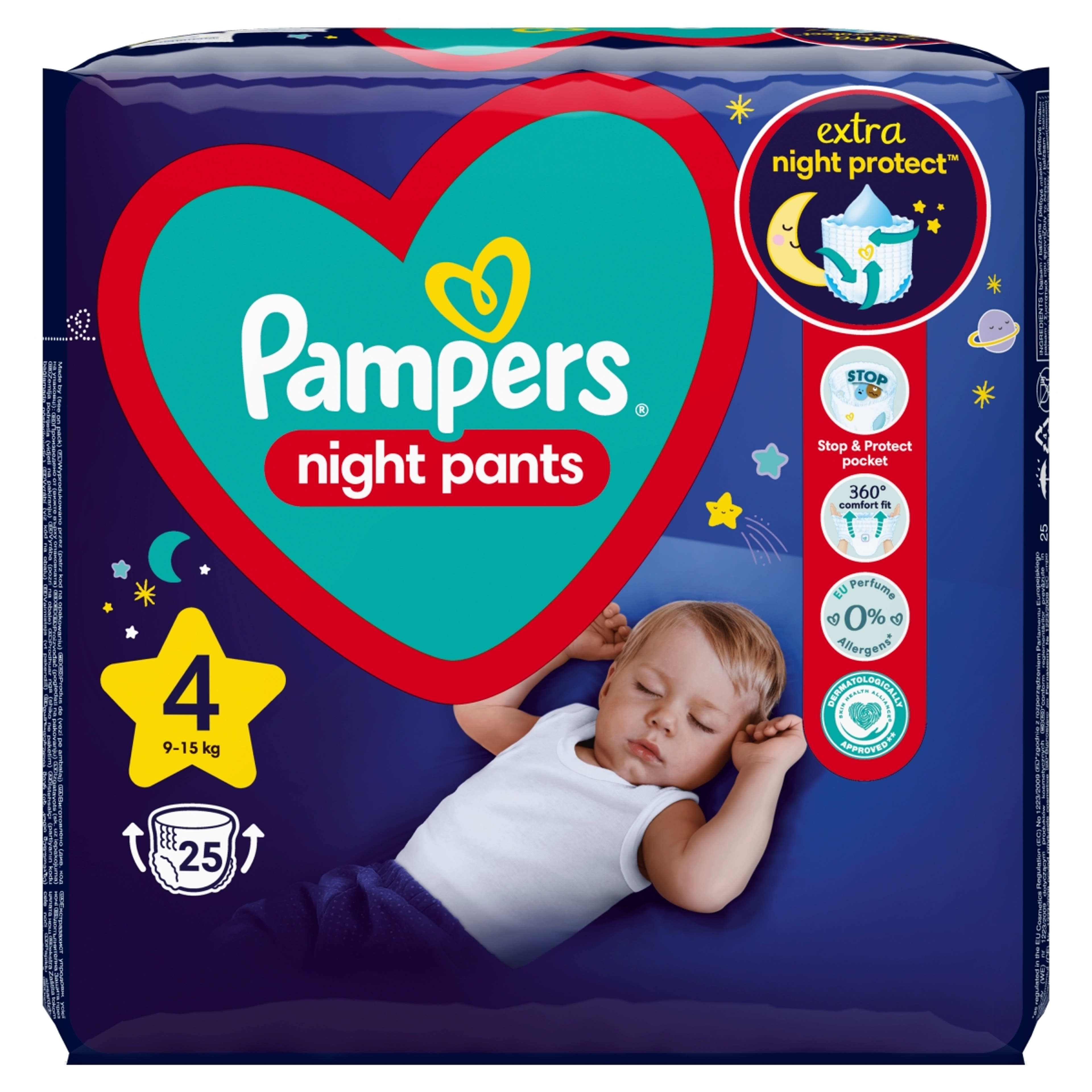 Pampers Night Pants bugyipelenka 4-es 9 - 15 kg - 25 db