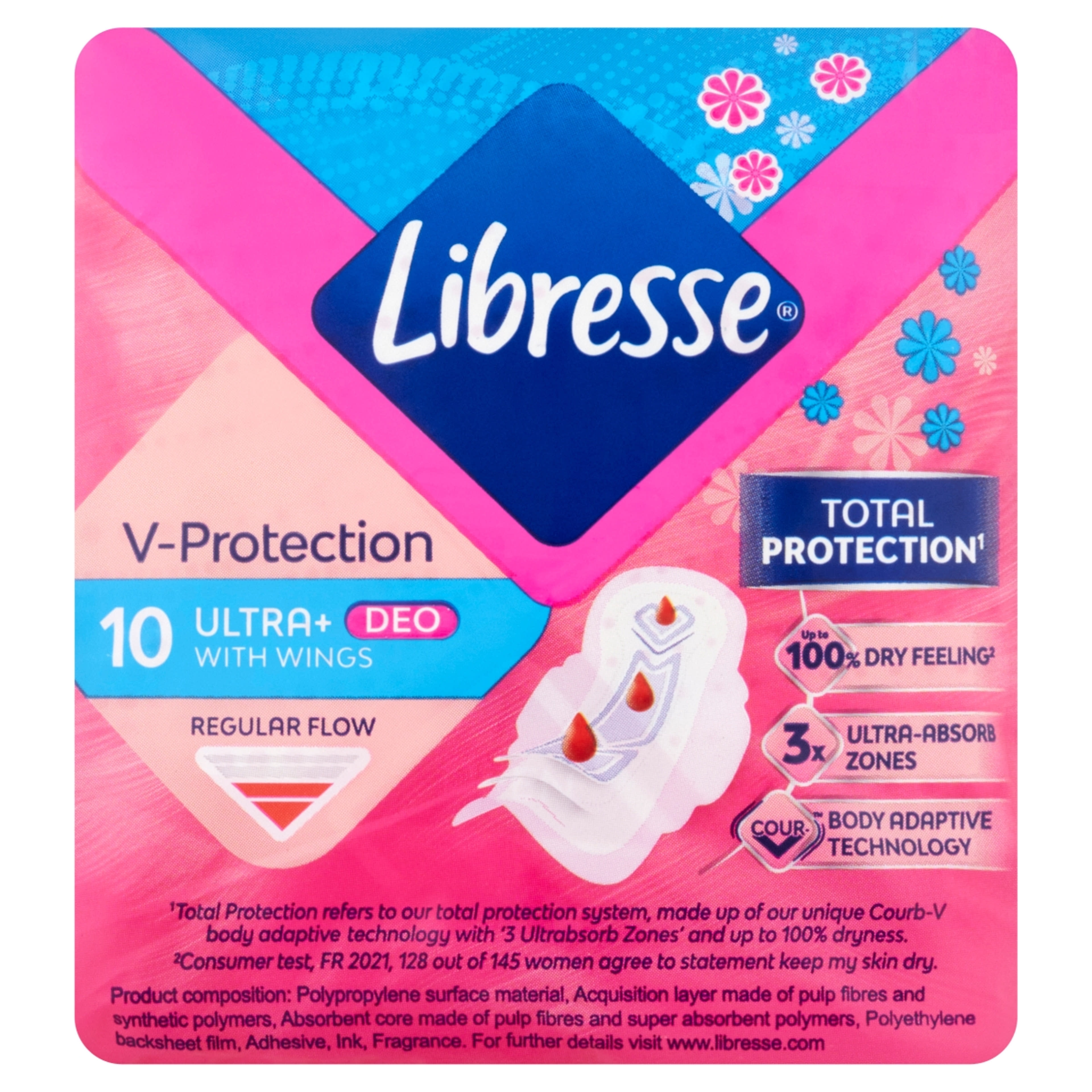 Libresse Ultra Normal Deo Fresh egészségügyi betét - 10 db