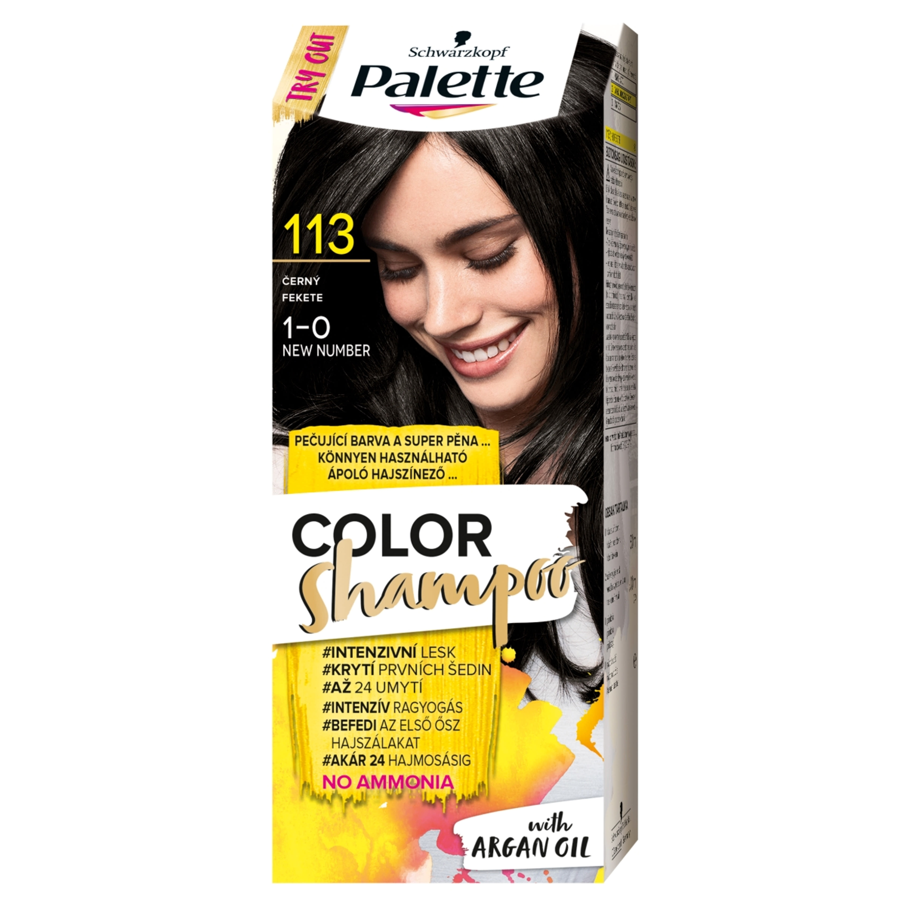 Schwarzkopf Palette Color Shampoo hajfesték 113 fekete - 1 db