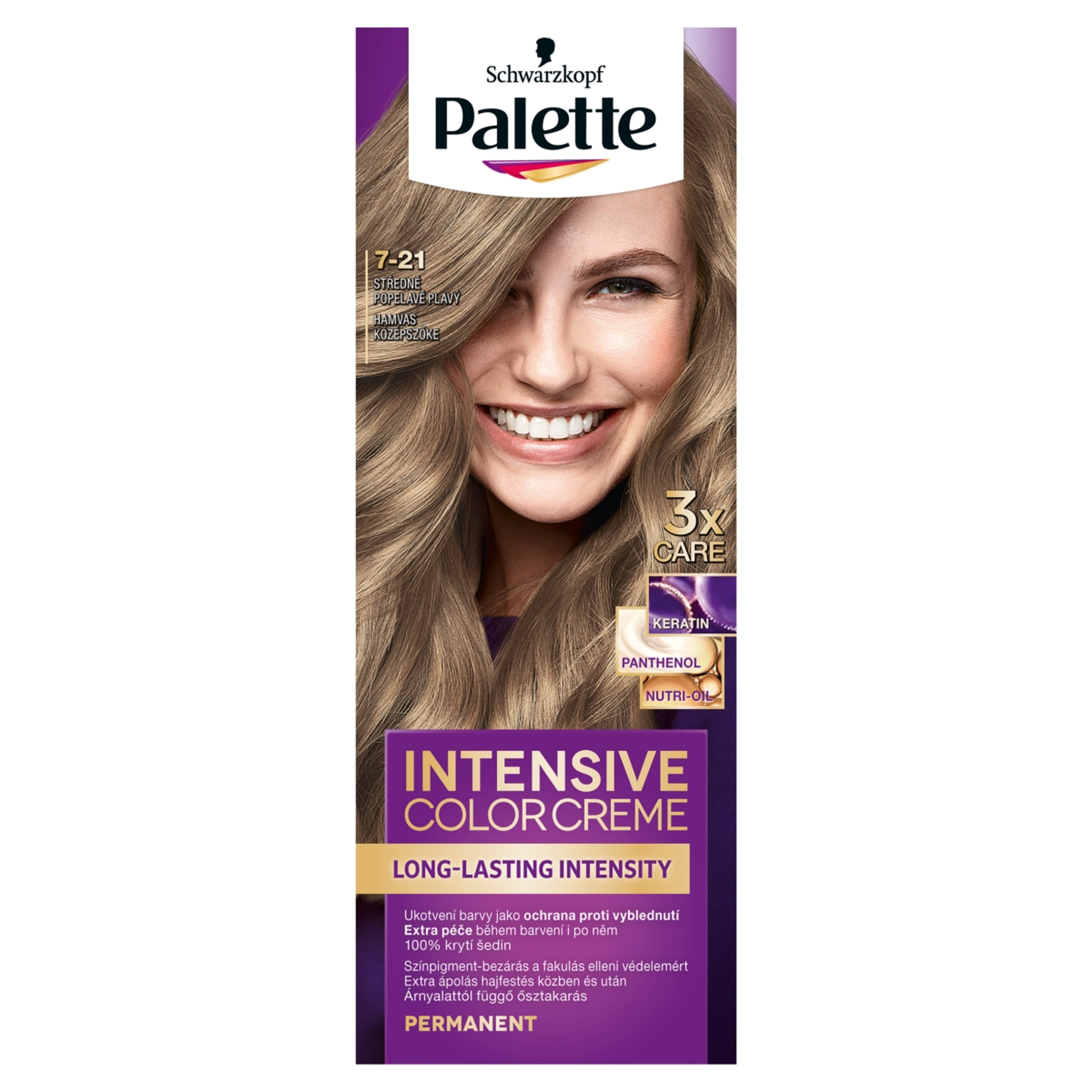 Palette ICC hajfesték, hamvas középszőke 7-21 - 1 db-1