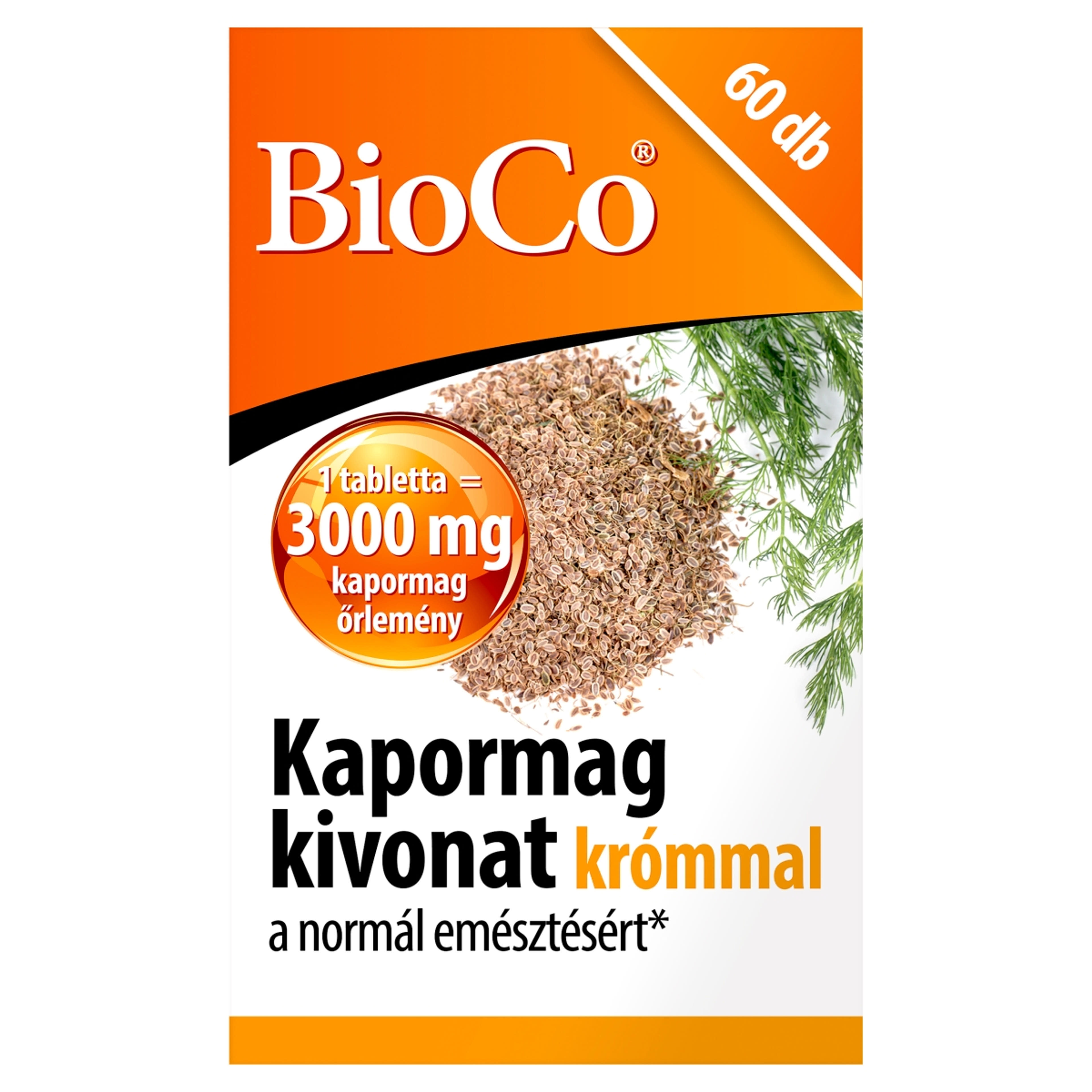 Bioco Kapormag kivonat Krómmal étrenkiegészítő tabletta - 60 db