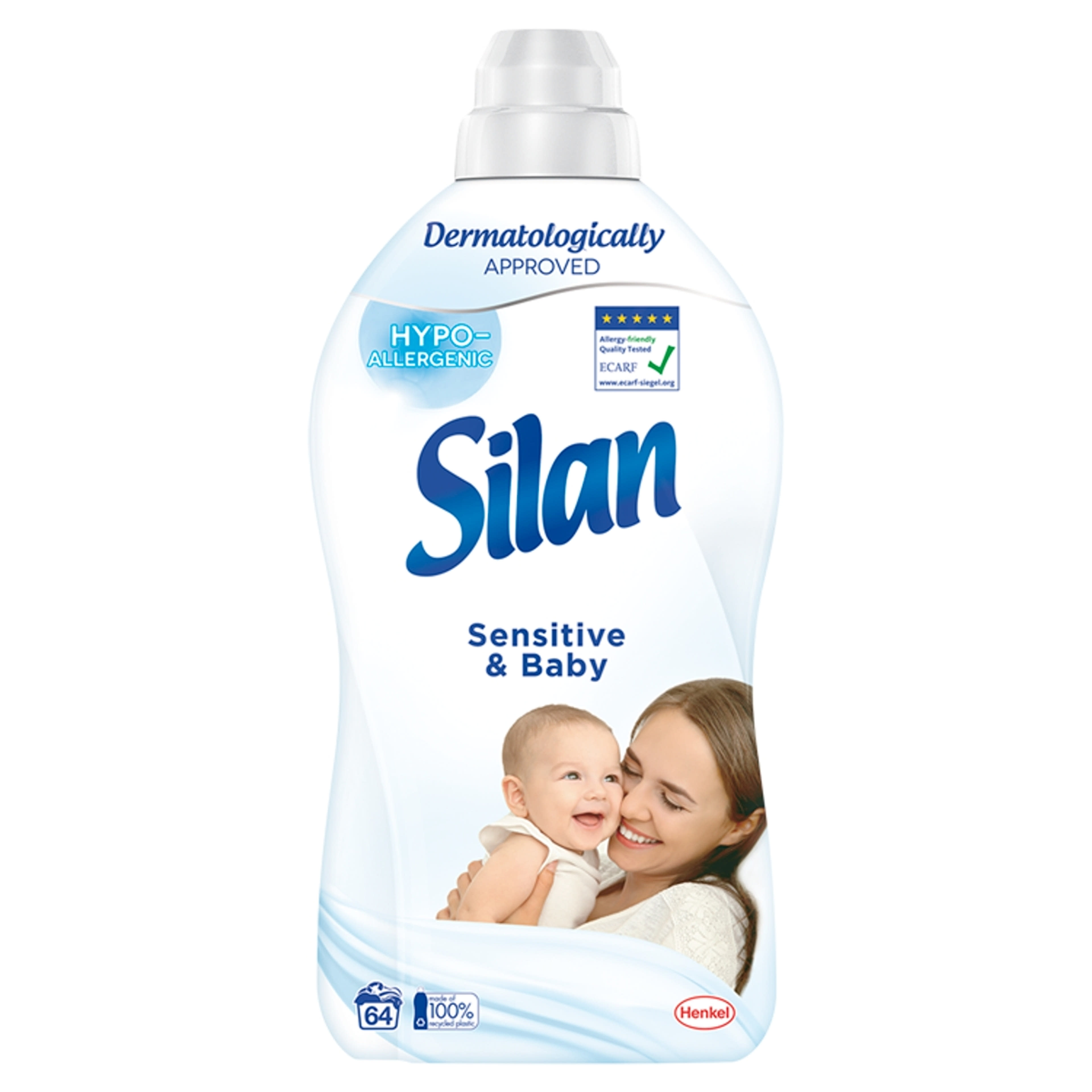 Silan Sensitive & Baby öblítő koncentrátum 64 mosás - 1408 ml-1