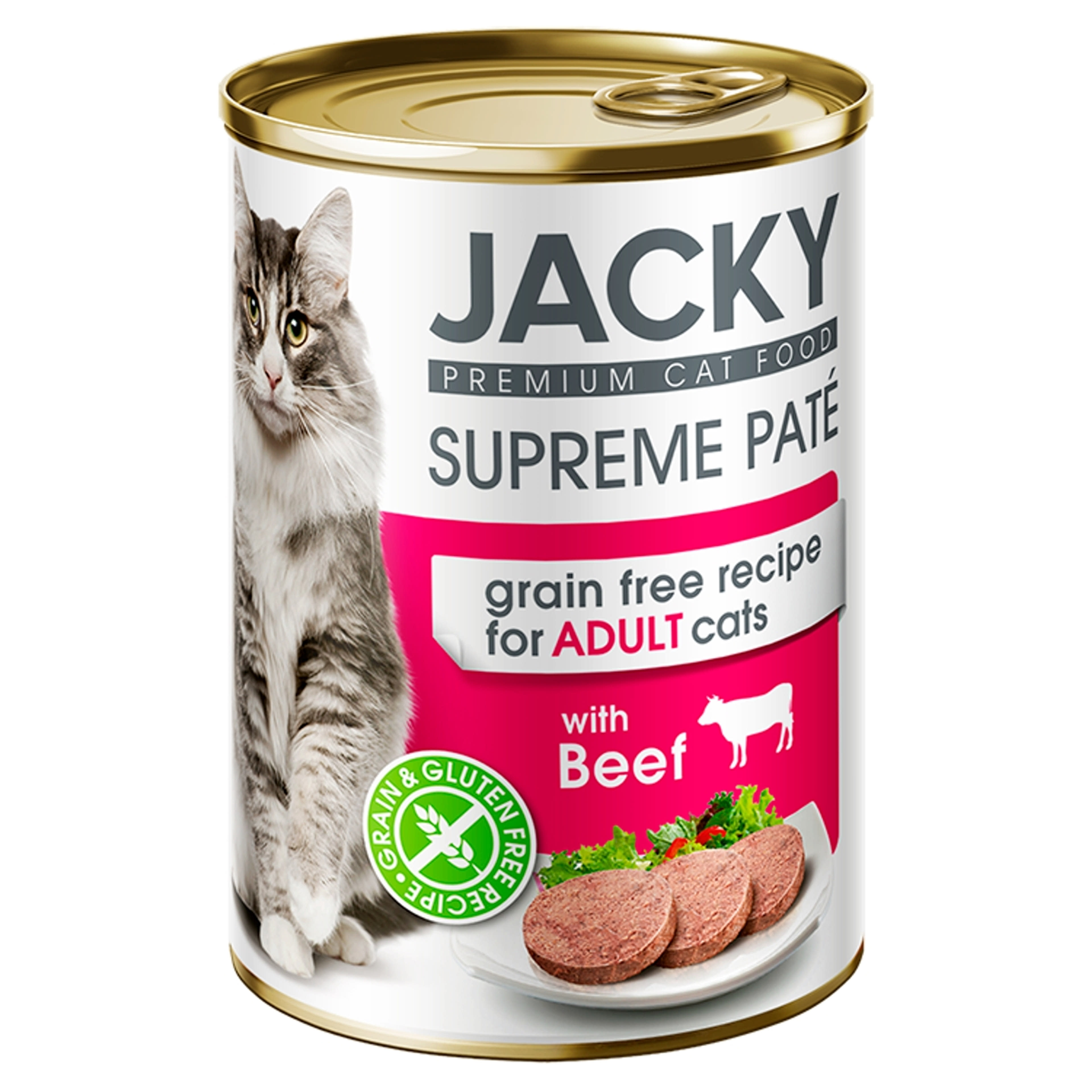 Jacky konzerv macskáknak marha ízesítéssel - 400 g