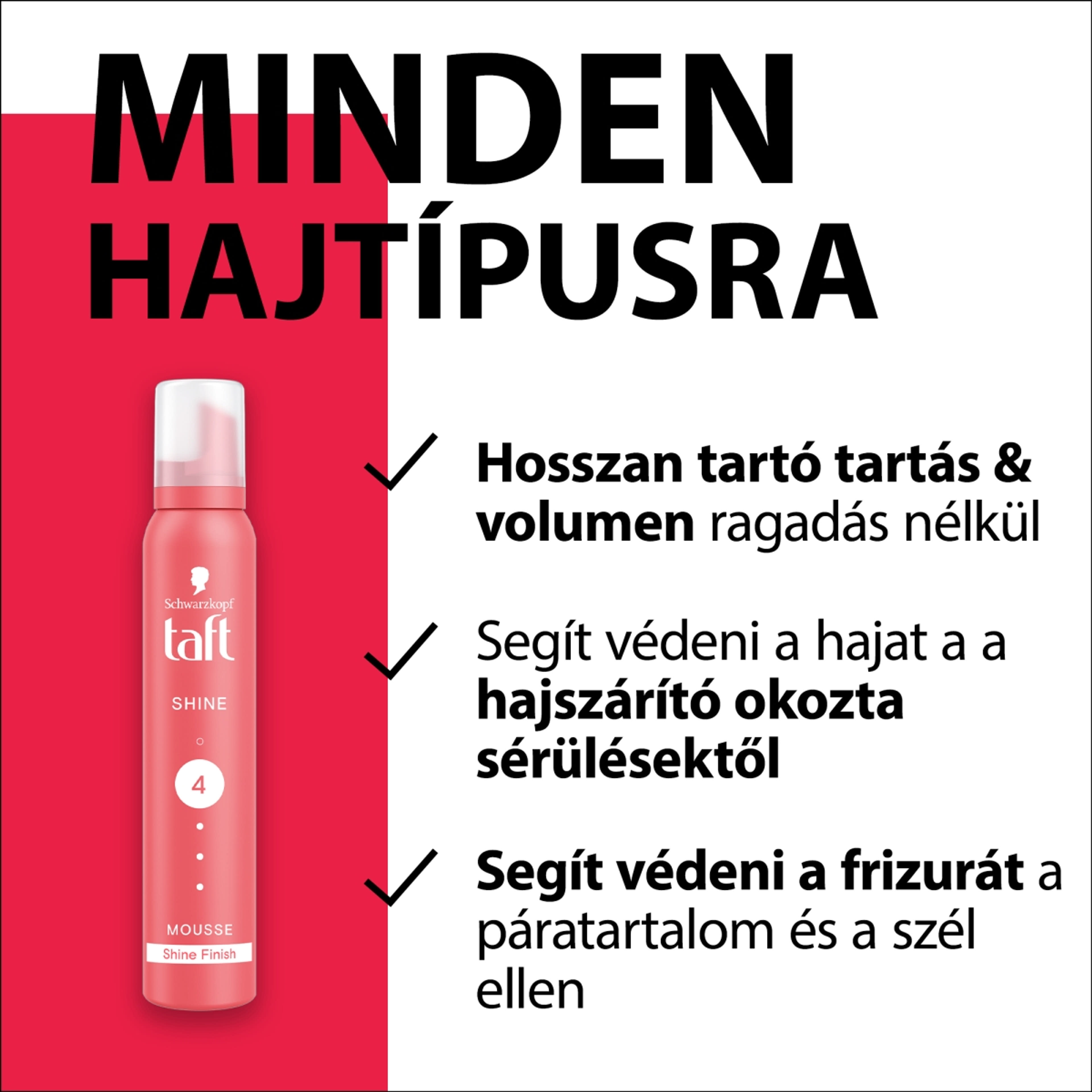 Taft 10 Karátos Fény hajrögzítőhab - 200 ml-3