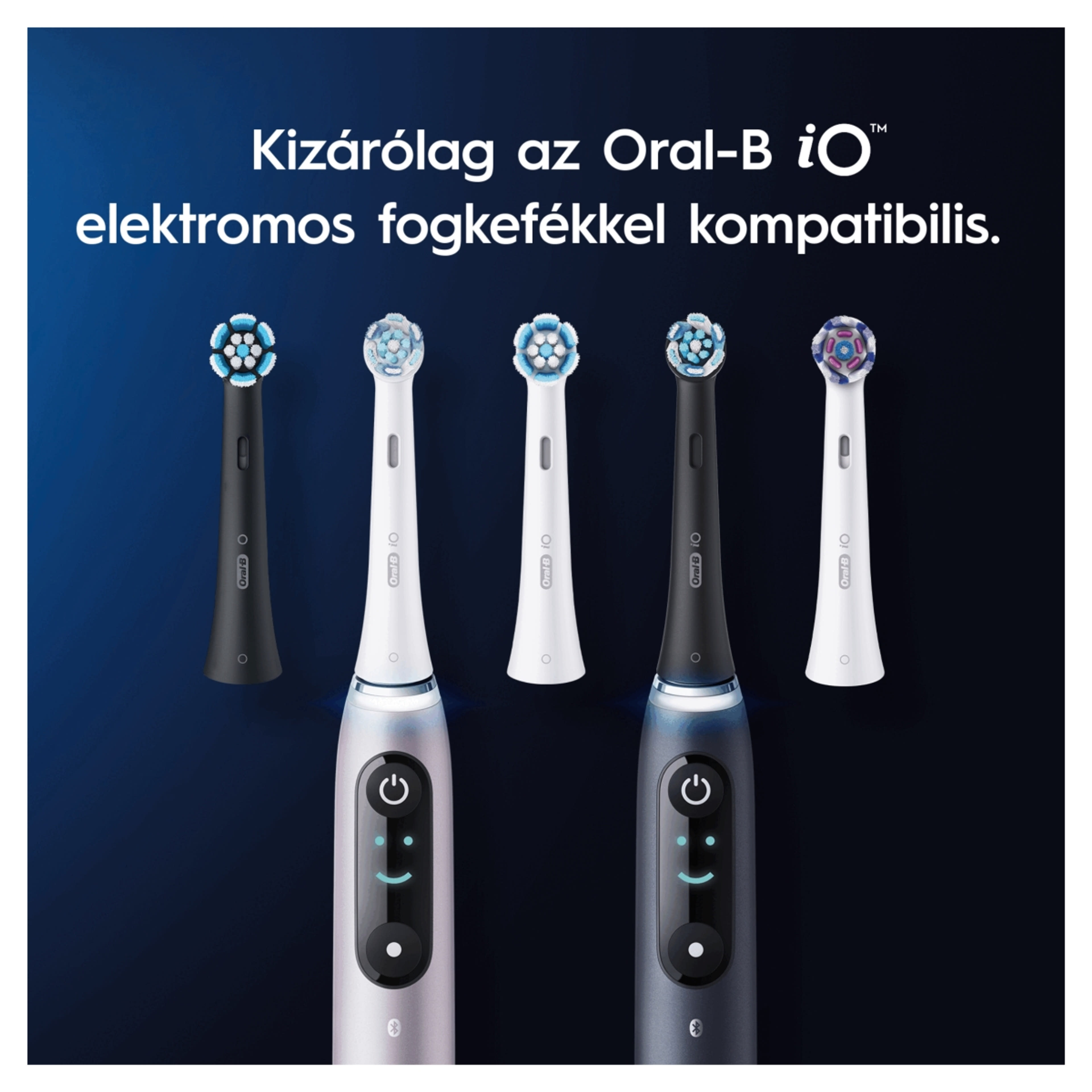 OralB iO Gentle Care fogkefefej, fekete 4 db