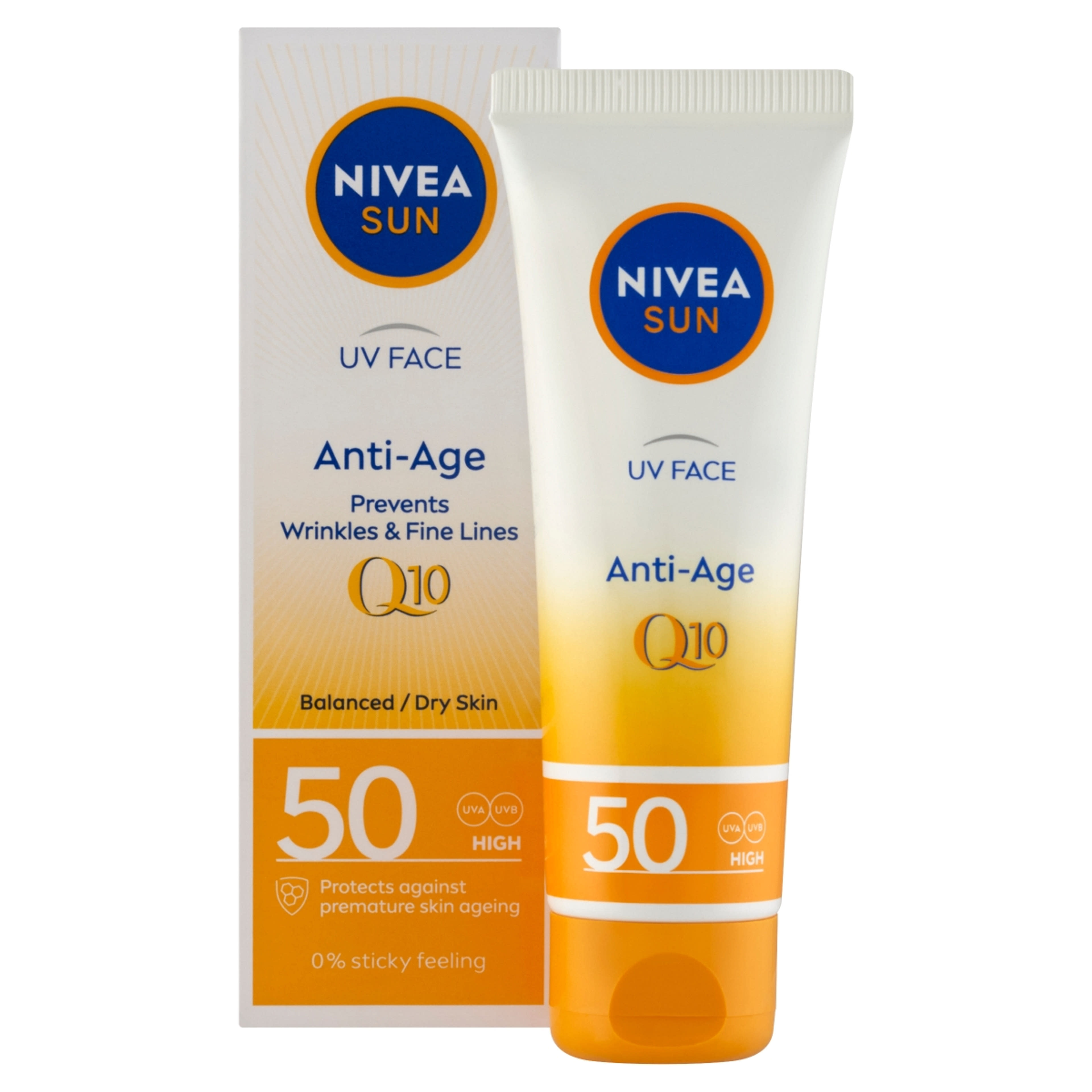 Nivea Sun Q10 Anti-Age & Anti-Pigments napozó arckrém FF50 - 50 ml-2