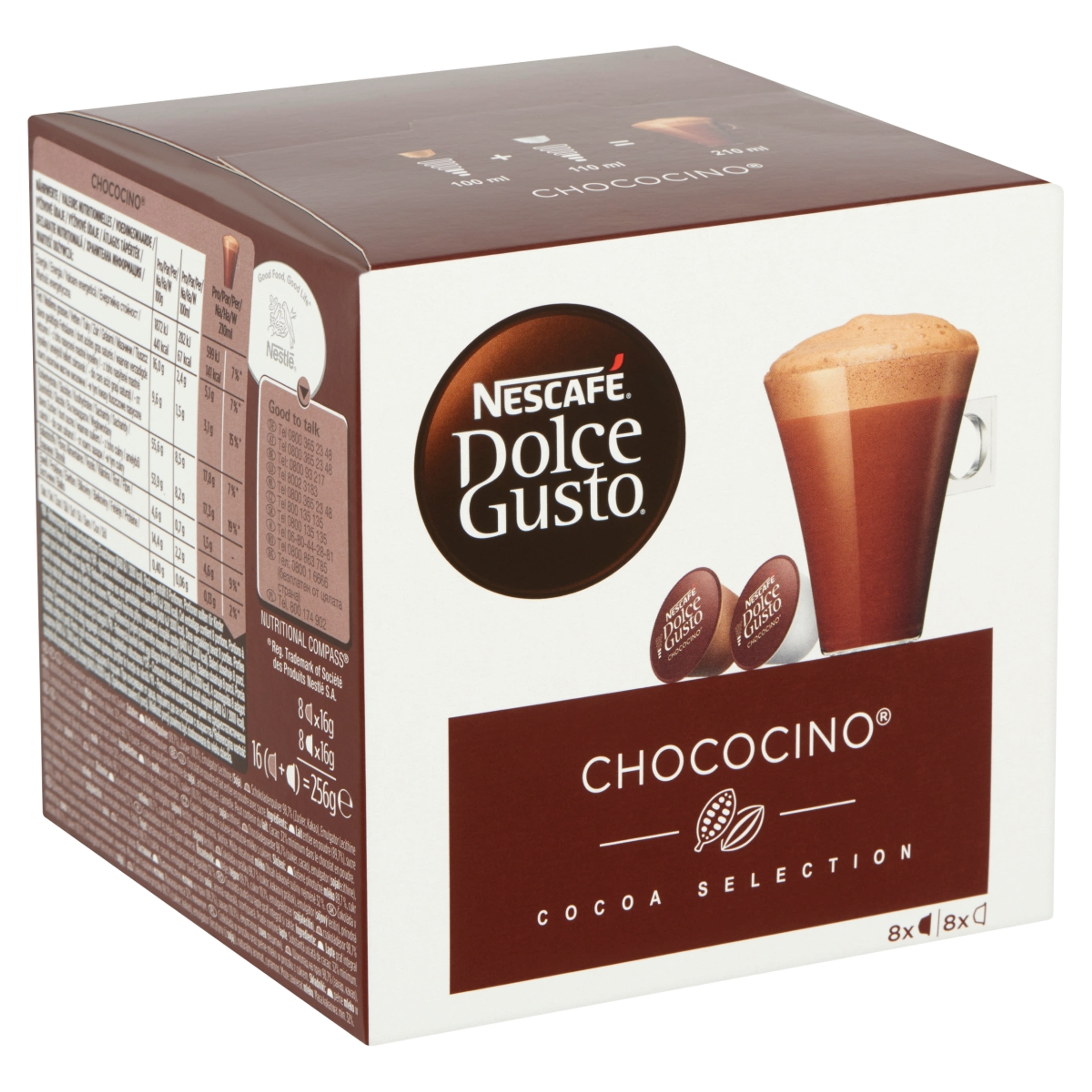 Nescafé Dolce Gusto Chococino csokoládépor és tejpor cukorral - 270 g-2