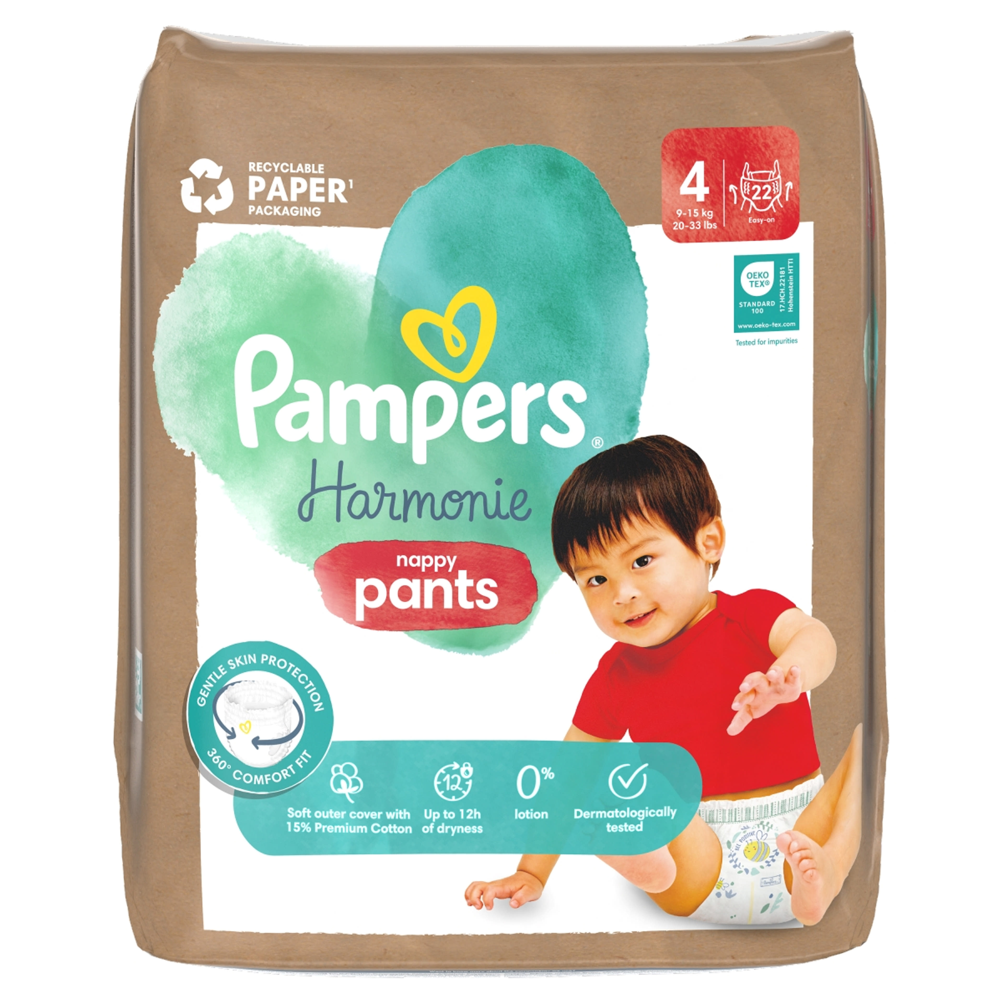 Pampers Harmonie Pants bugyipelenka 4-es 9-15 kg - 22 db-1