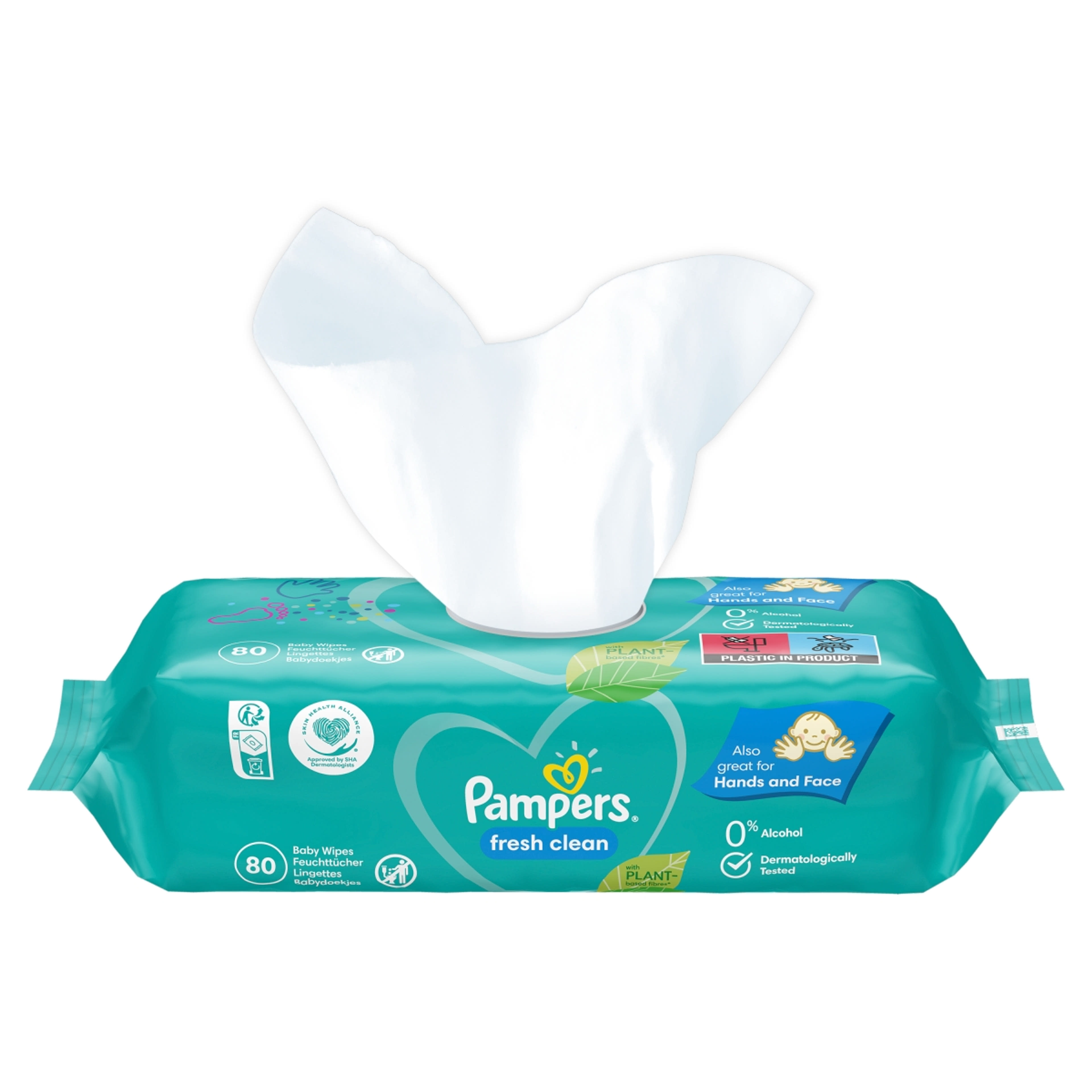 Pampers fresh clean törlőkendő - 80 db-1